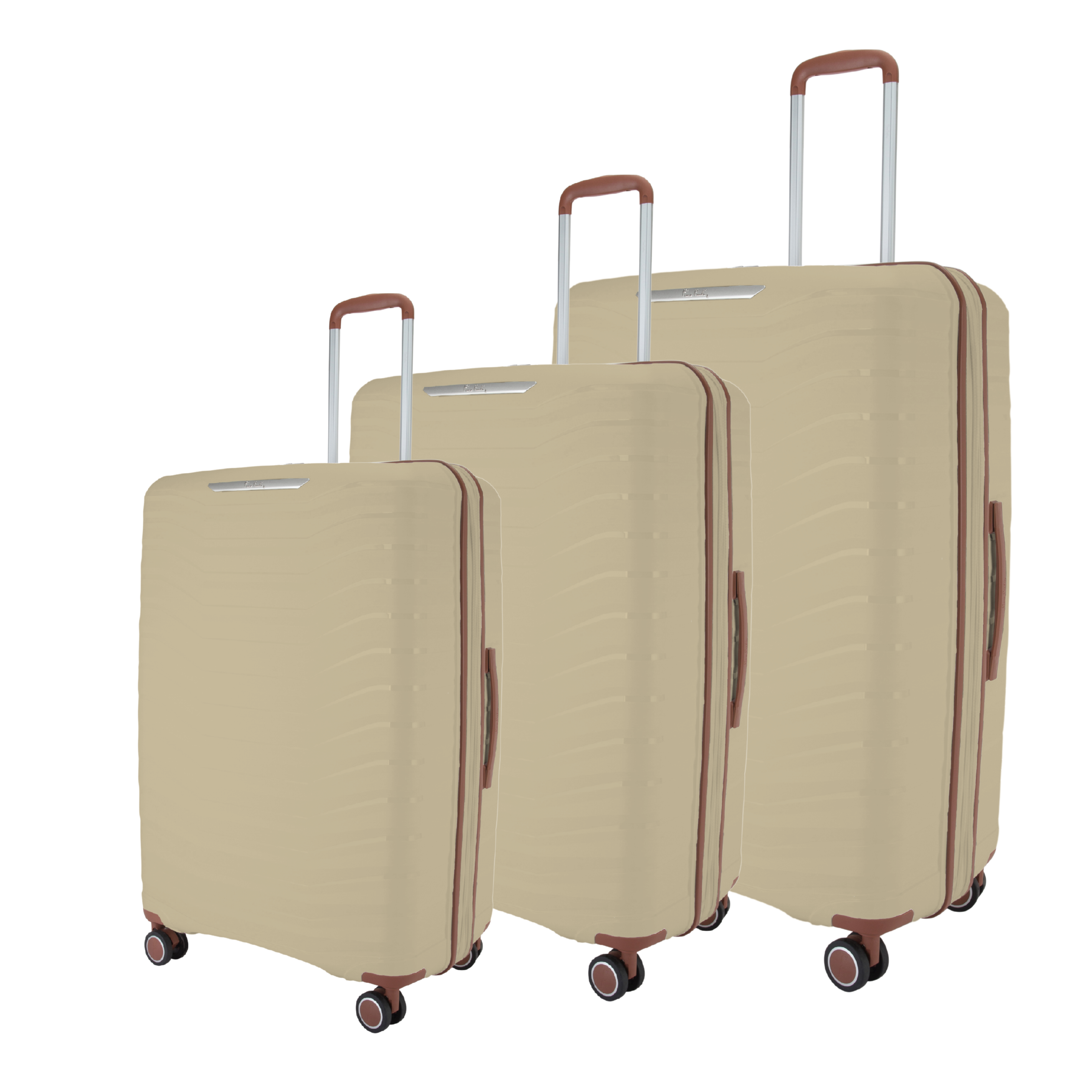 Monochrome Hardcase Trolley Set of 4, Beige