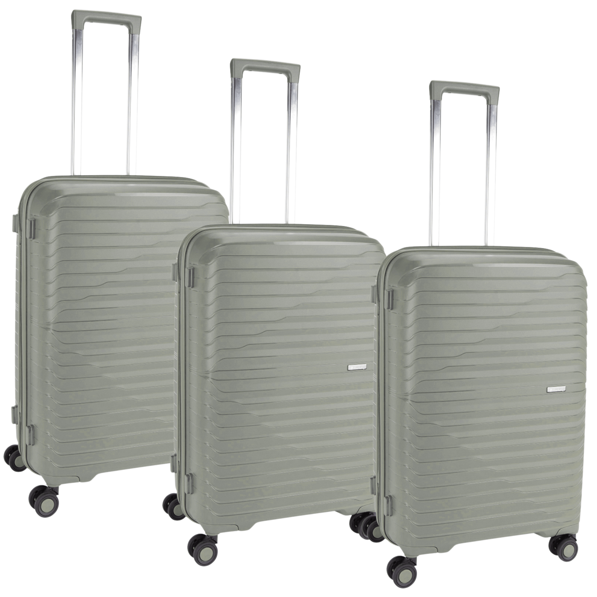 Basel Suitcase Set of 3 - Red - MOON - Luggage & Travel Accessories - Pierre Cardin