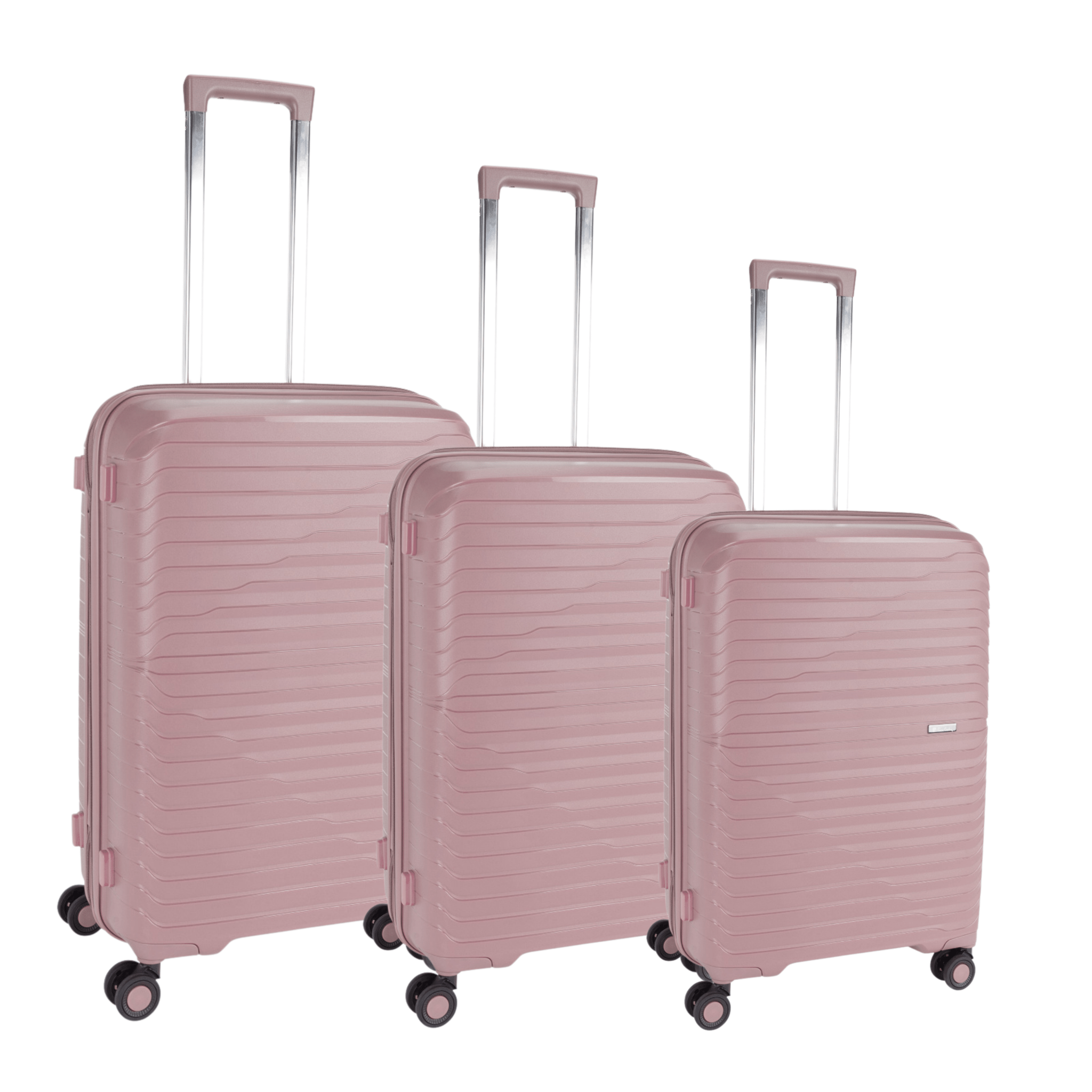 Basel Suitcase Set of 3 - Red - MOON - Luggage & Travel Accessories - Pierre Cardin