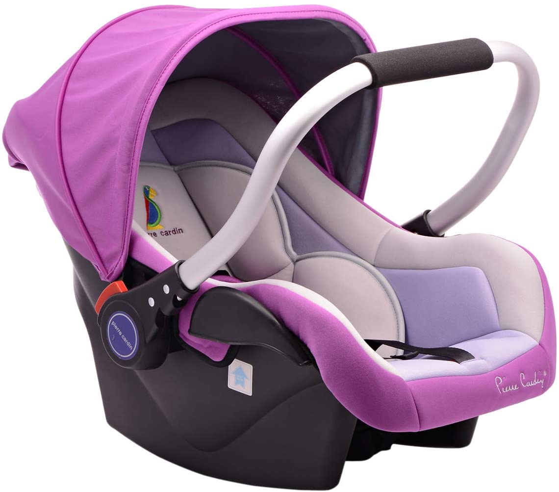 Purple infant car seat and stroller best sale