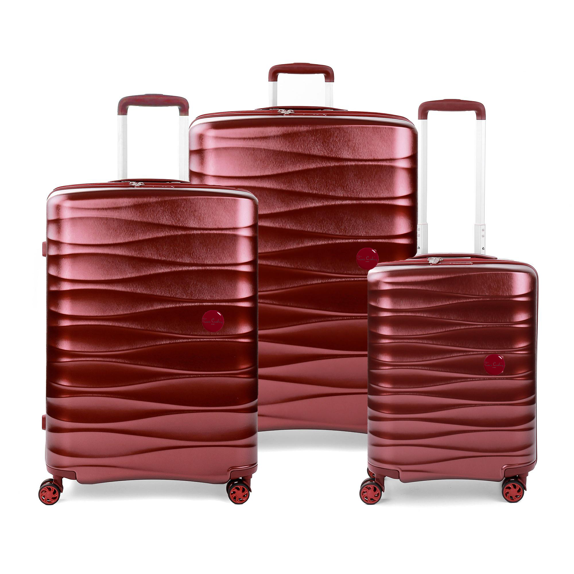 Pierre Cardin Stella Collection Set of 3 - Burgundy