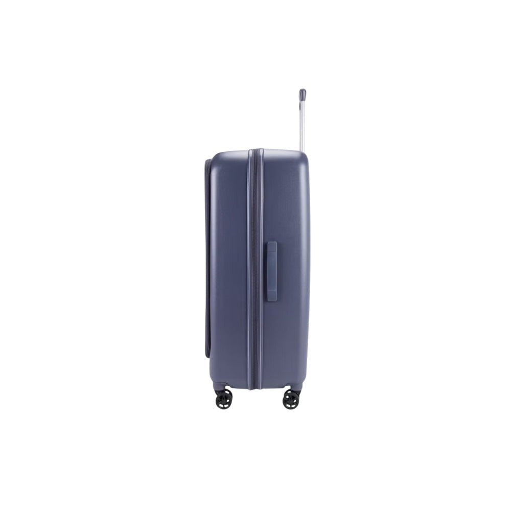 Pierre Cardin Hybrid Suitcase Set of 3, Hard Case with Front Soft Pocket in Dark Grey