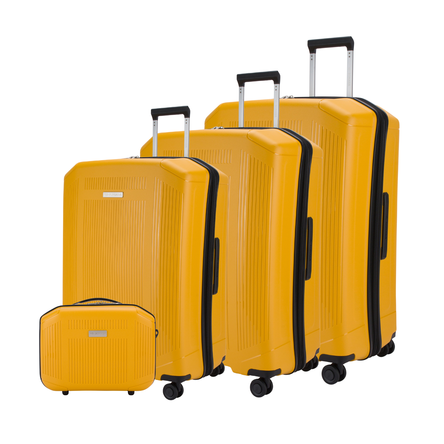 Sonada Milan Collection Trolley Set of 4, Yellow