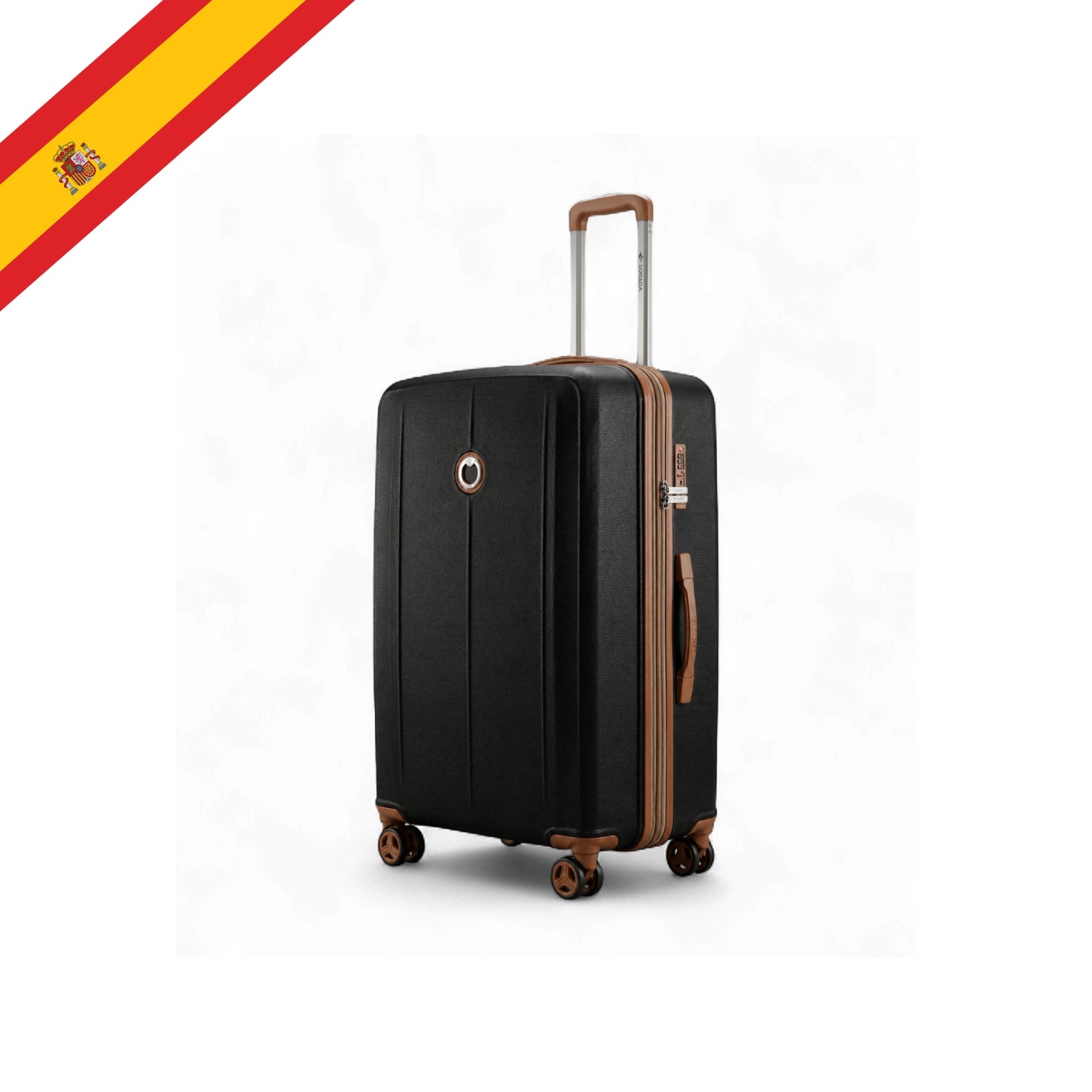 Aragon Hardside Luggage Set of 3, Black