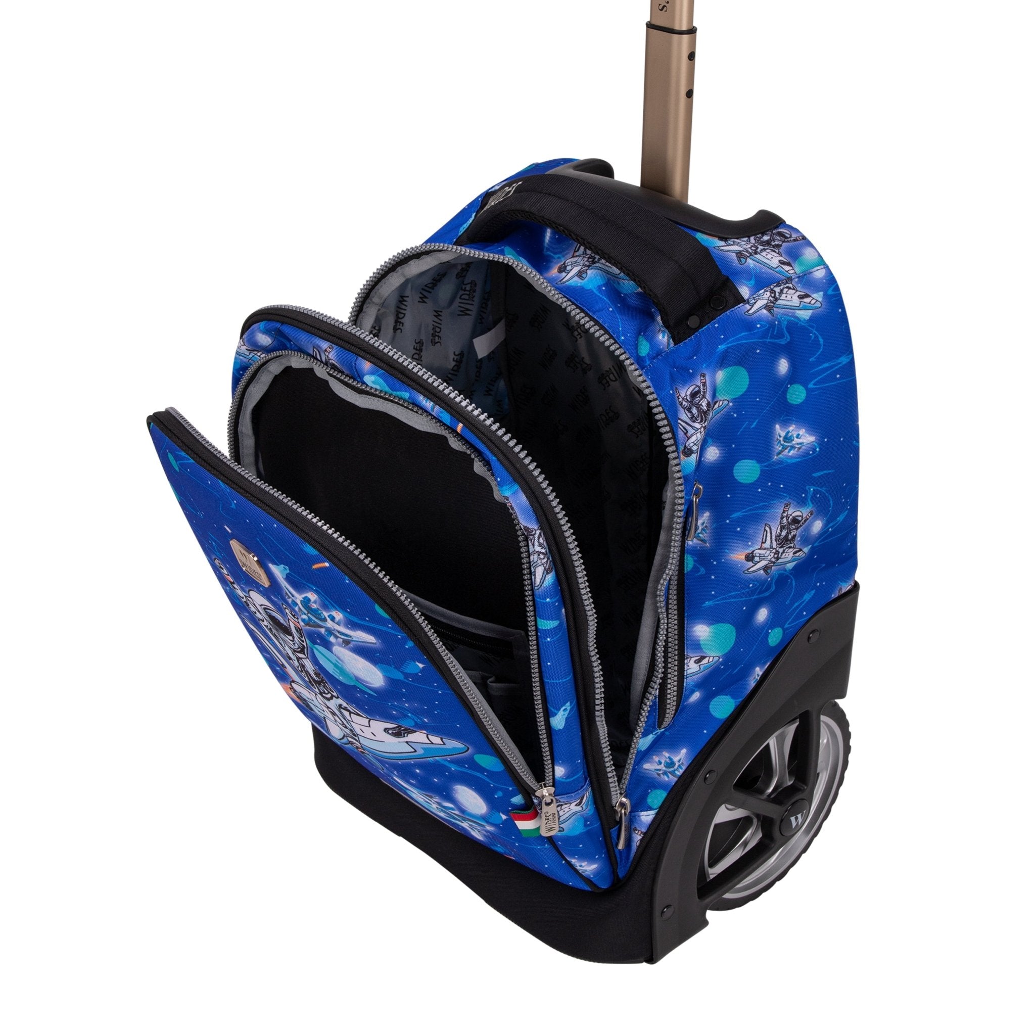 Spaceman Big Wheel School Bag Trolley Set of 3 (Lunch Bag & Pencil Case)