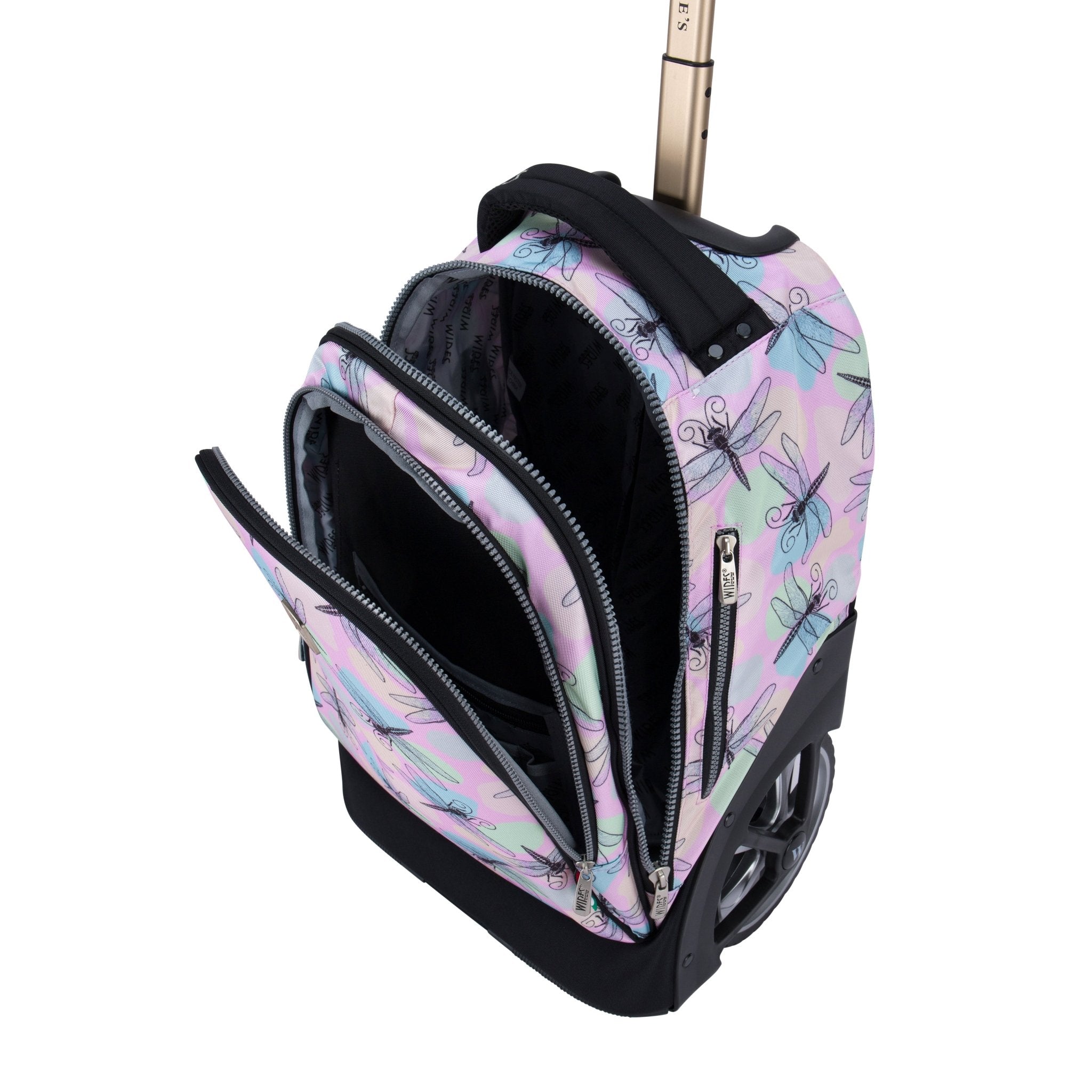 Dragon fly Big Wheel School Bag Trolley Set of 3 (Lunch Bag & Pencil Case)