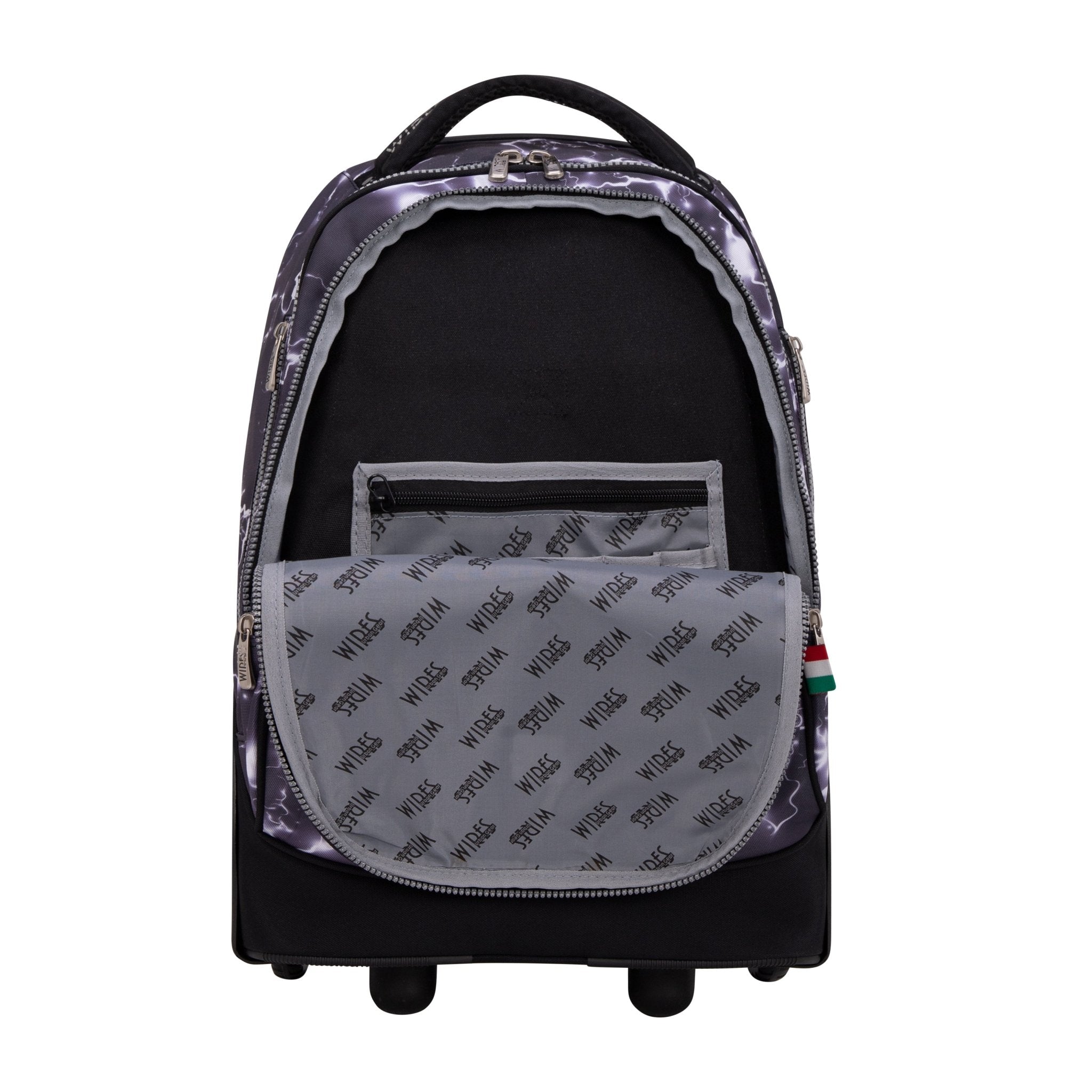 Dark Thunder Wires Big Wheel School Bag Trolley Set of 3 (Lunch Bag & Pencil Case)