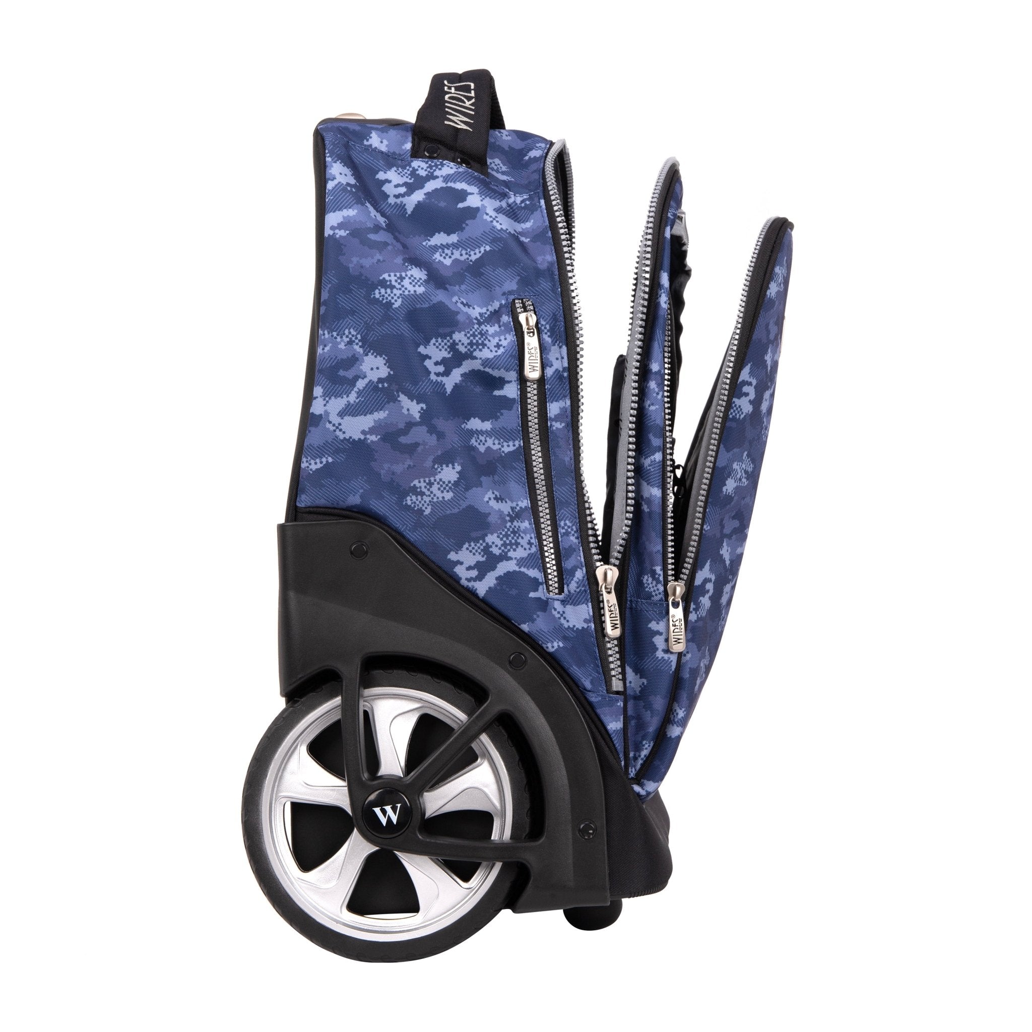 Scatter Wires Big Wheel School Bag Trolley Set of 3 (Lunch Bag & Pencil Case)