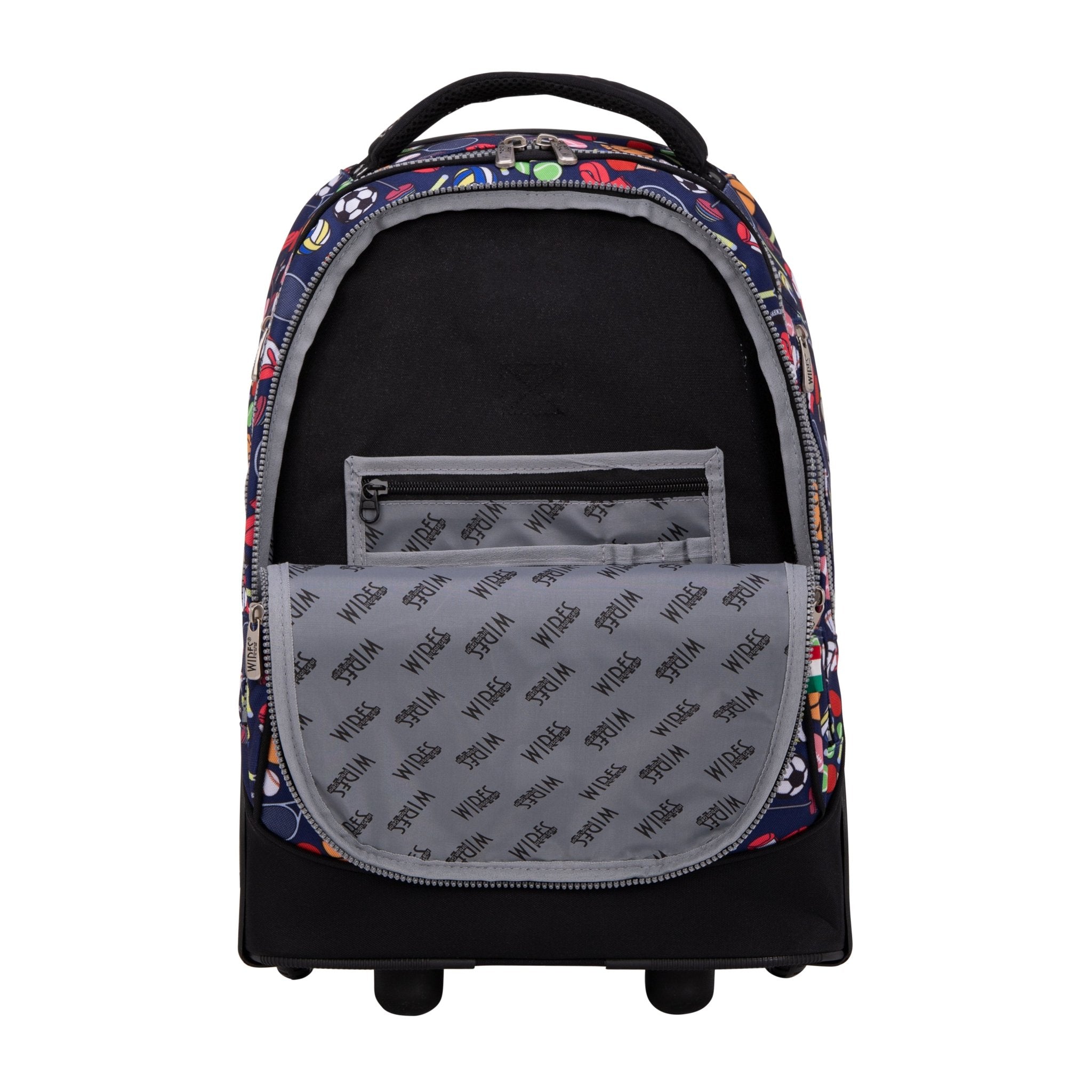 All Sport Big Wheel School Bag Trolley Set of 3 (Lunch Bag & Pencil Case)