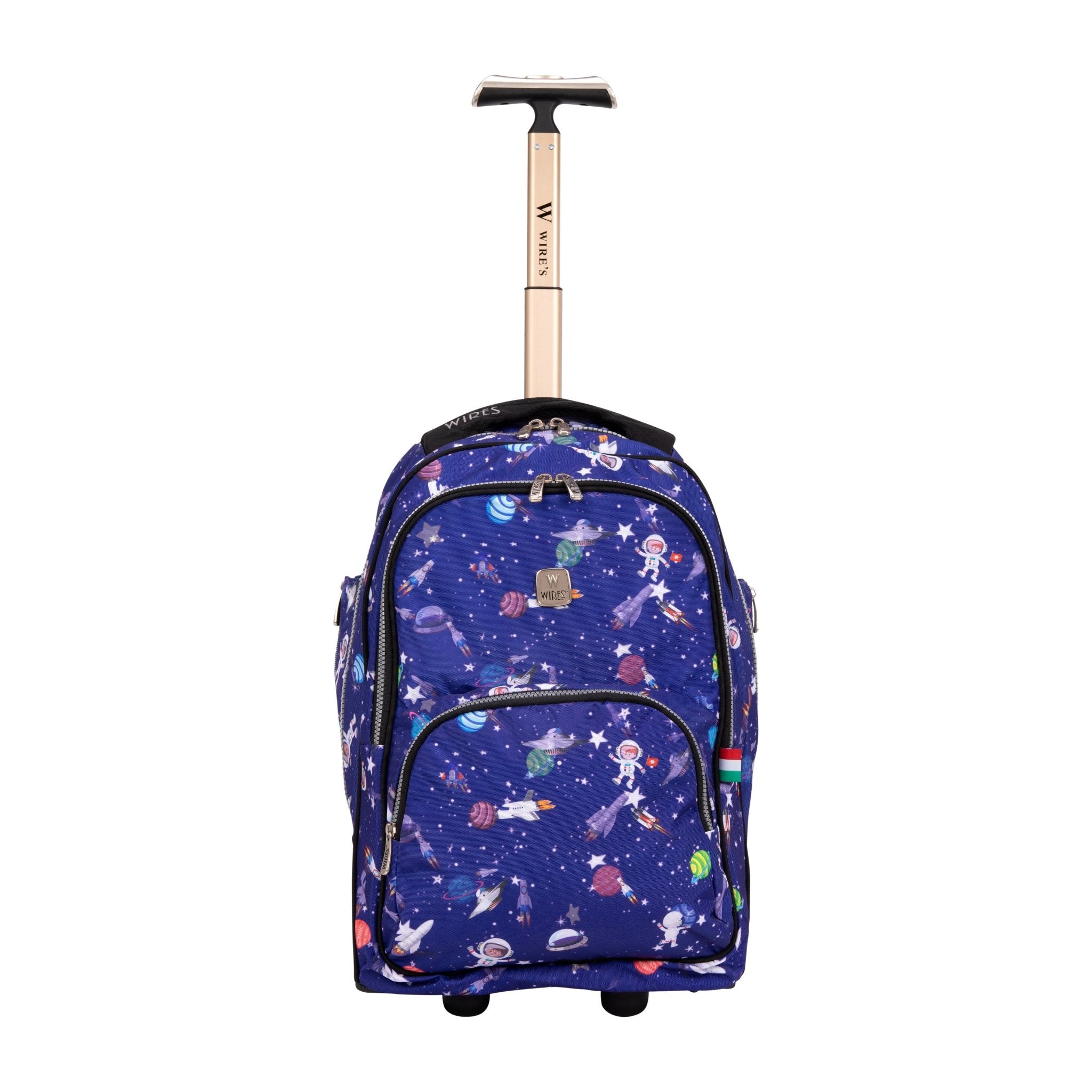 Outer Space Wires Mini Wheel School Bags Trolly Set of 3pcs