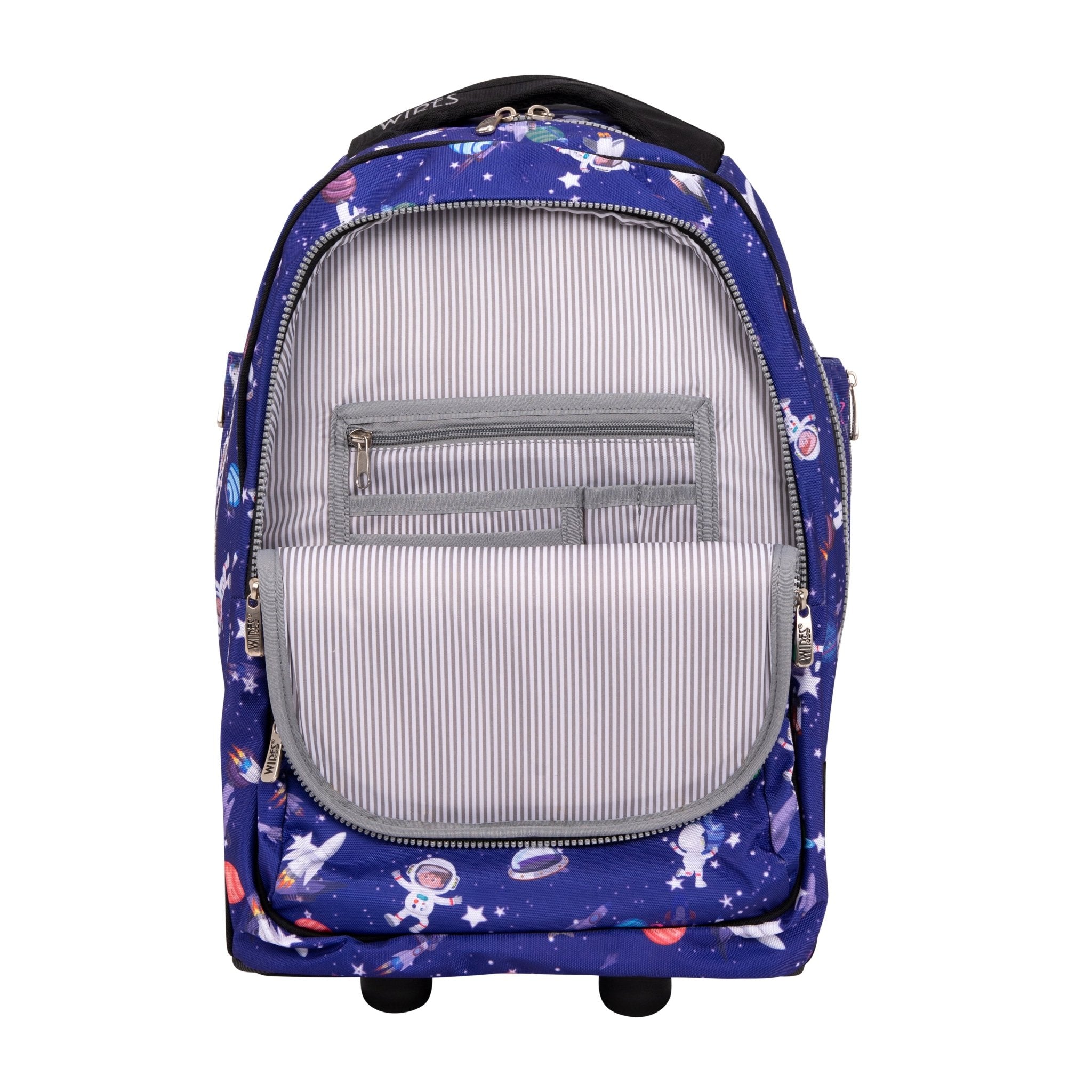 Outer Space Wires Mini Wheel School Bags Trolly Set of 3pcs