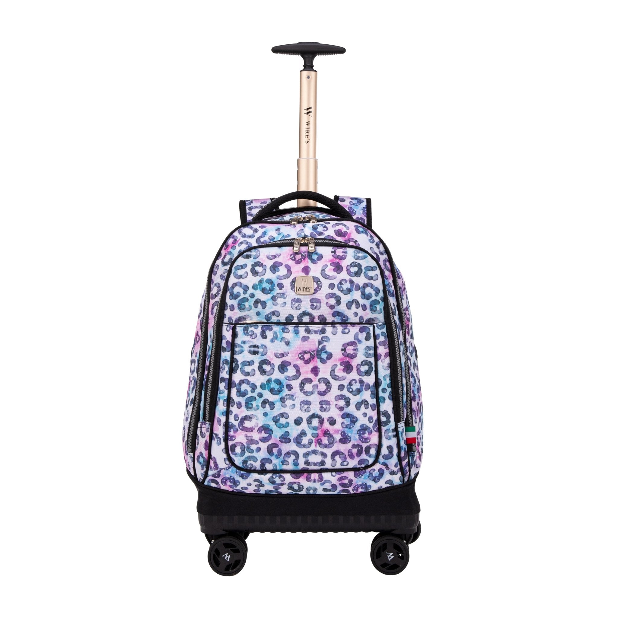 Sky Leopard 4-Wheels School Backpack Trolley Set (Lunch bag & Pencil Case)