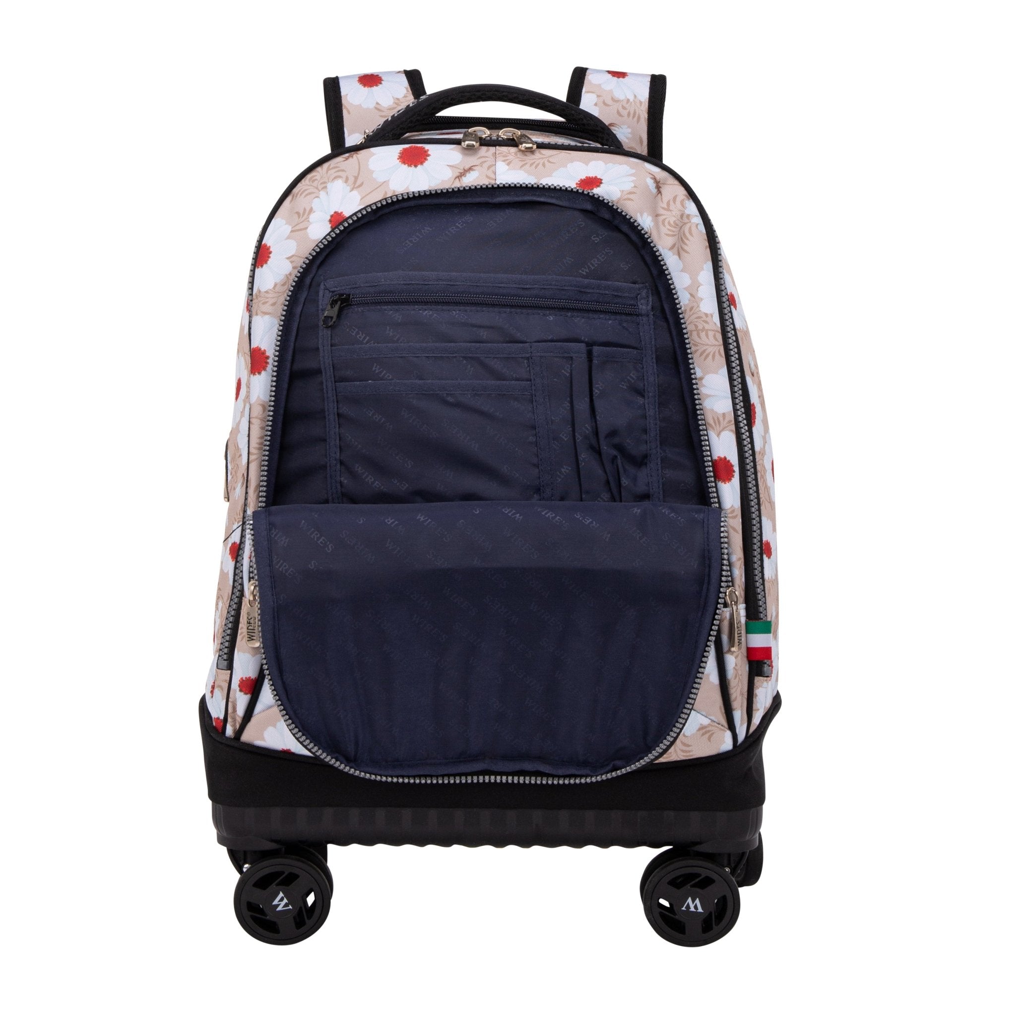 Daisy Wires 8-Wheels School Backpack Trolley Set (Lunch bag & Pencil Case)