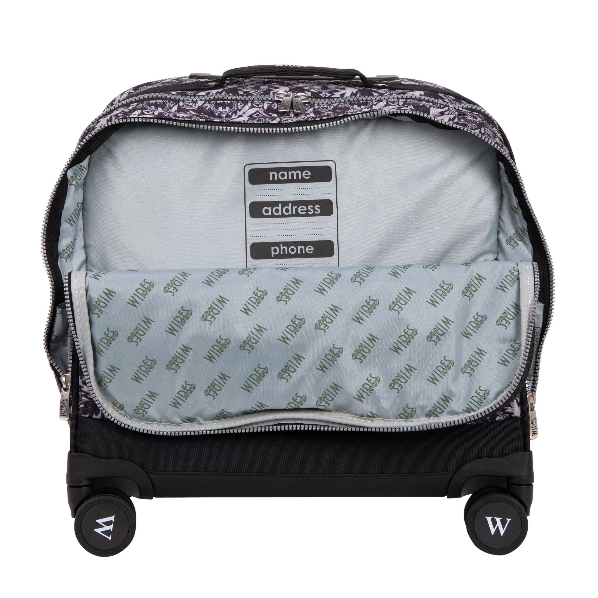 مجموعة حقائب مدرسية من بات وايرس مكونة من 4 قطع (حقيبة غداء وحافظة أقلام) + صندوق غداء