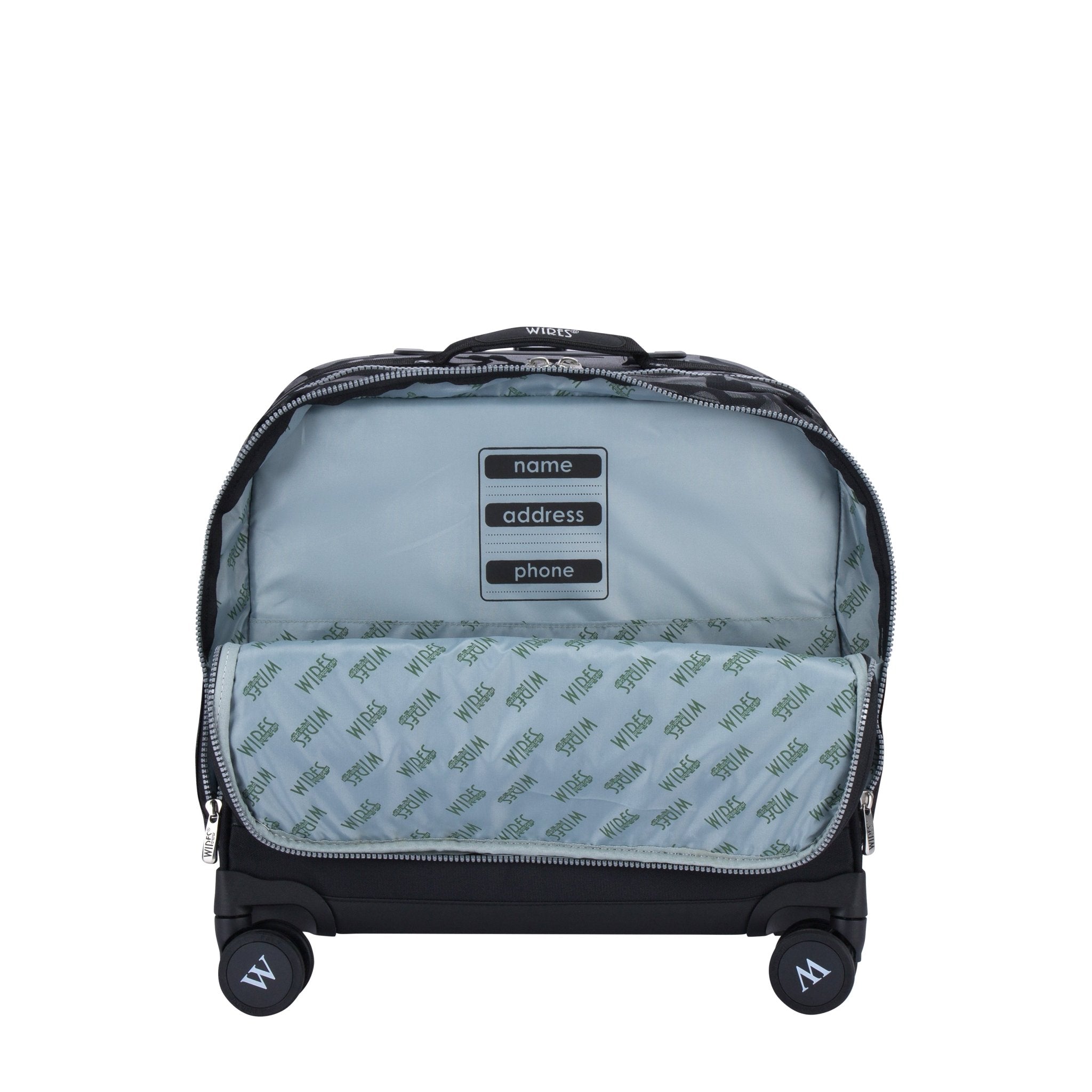 Dark Camouflage 8 Wheels School Bag Trolley Set of 4(Lunch Bag & Pencil Case)+Lunch Box