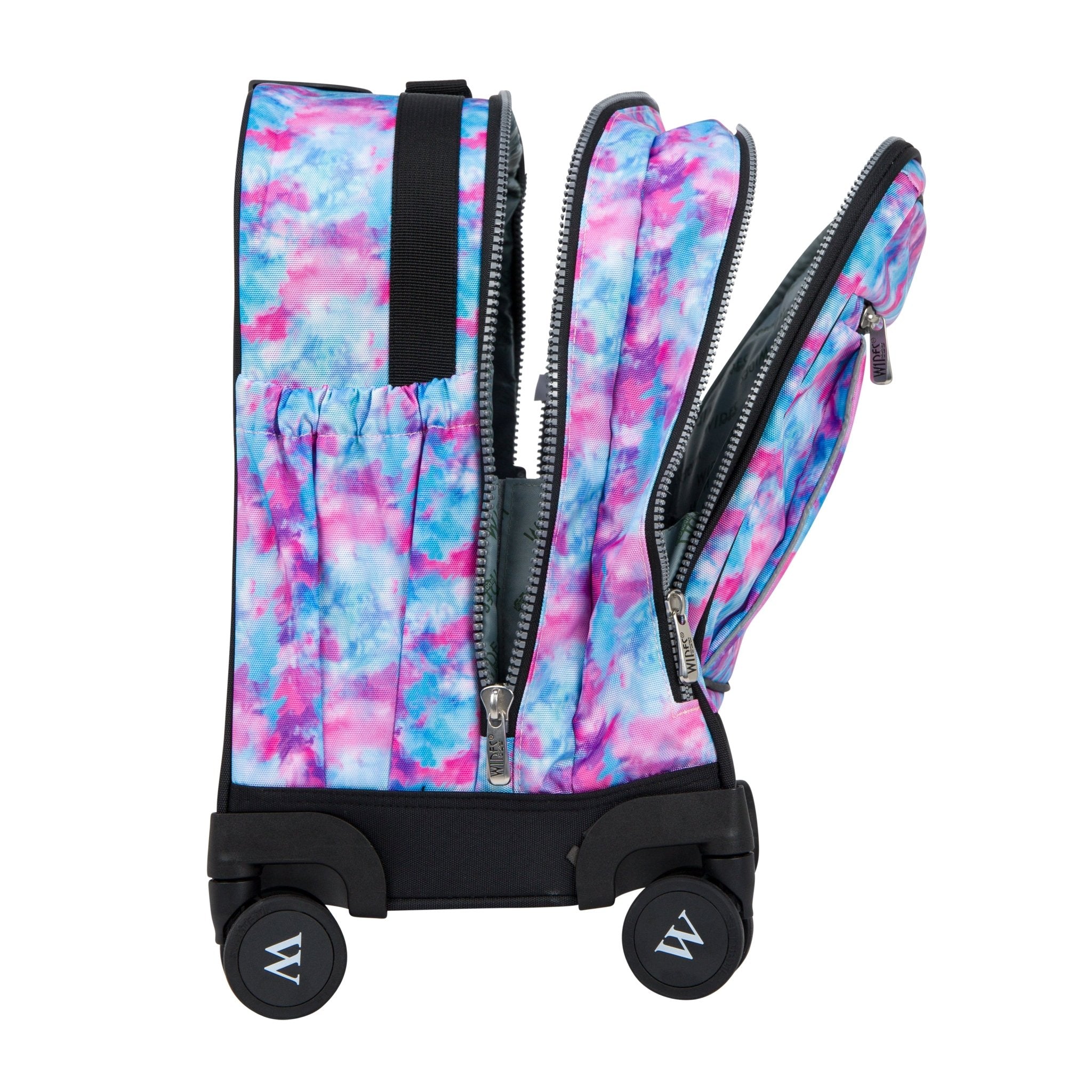 Cotton Candy 8 Wheels School Bag Trolley Set of 4(Lunch Bag & Pencil Case)+Lunch Box