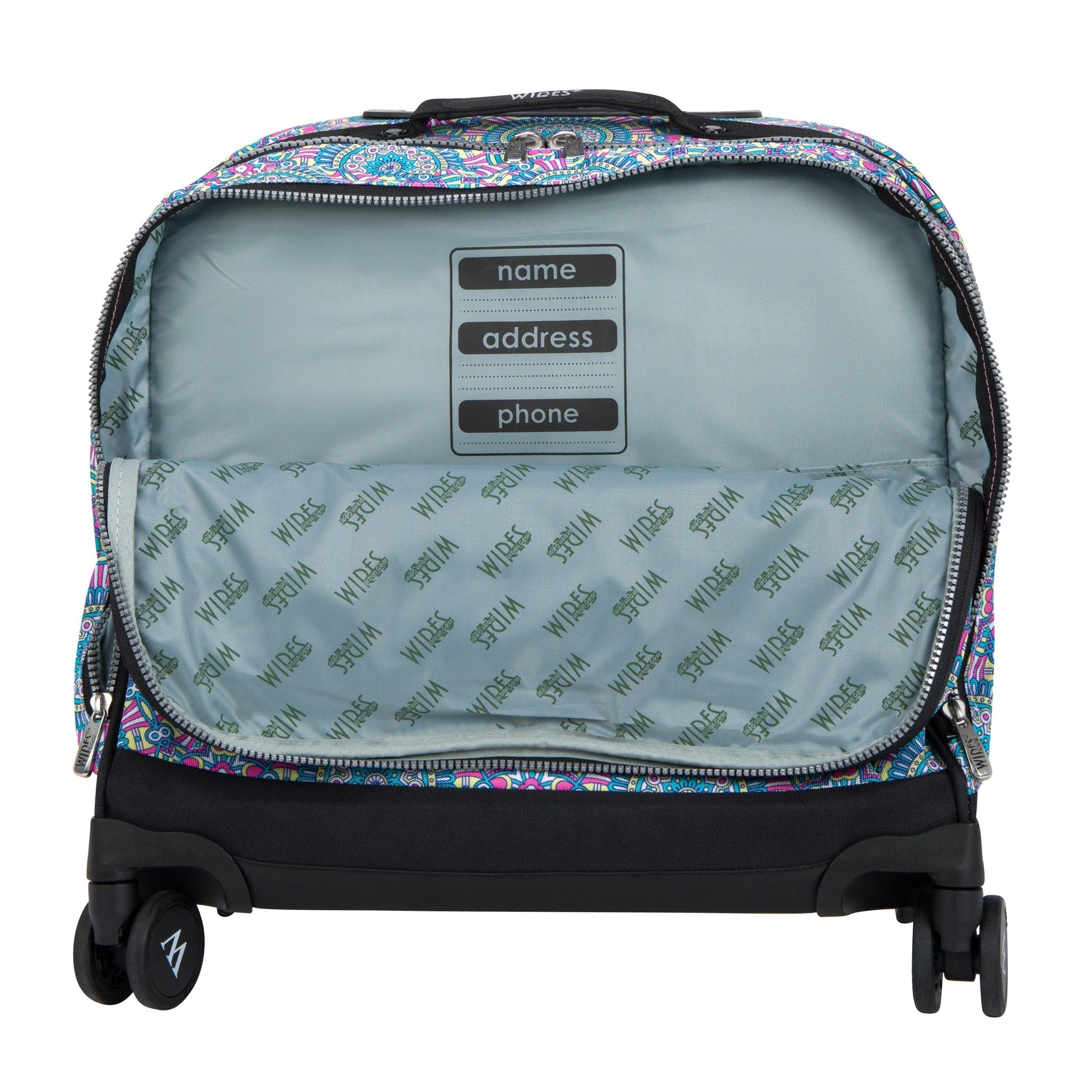 مجموعة عربة حقيبة مدرسية من أنقرة وايرس مكونة من 4 قطع (حقيبة غداء وحافظة أقلام) + صندوق غداء