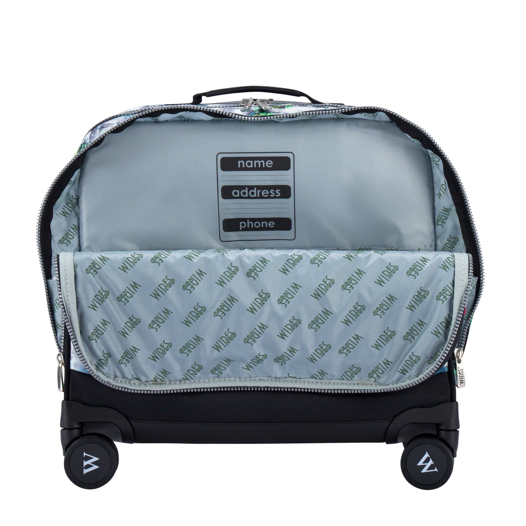 Fog Nature 8 Wheels School Bag Trolley Set of 4(Lunch Bag & Pencil Case)+Lunch Box