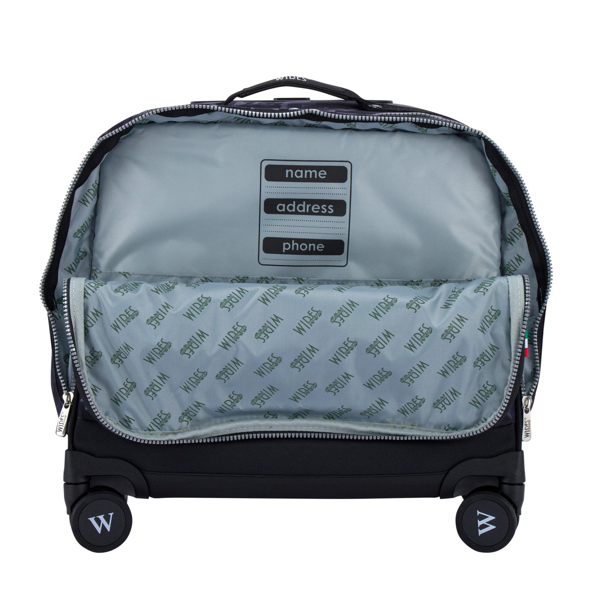 Navy Camouflage 8 Wheels School Bag Trolley Set of 4(Lunch Bag & Pencil Case)+Lunch Box