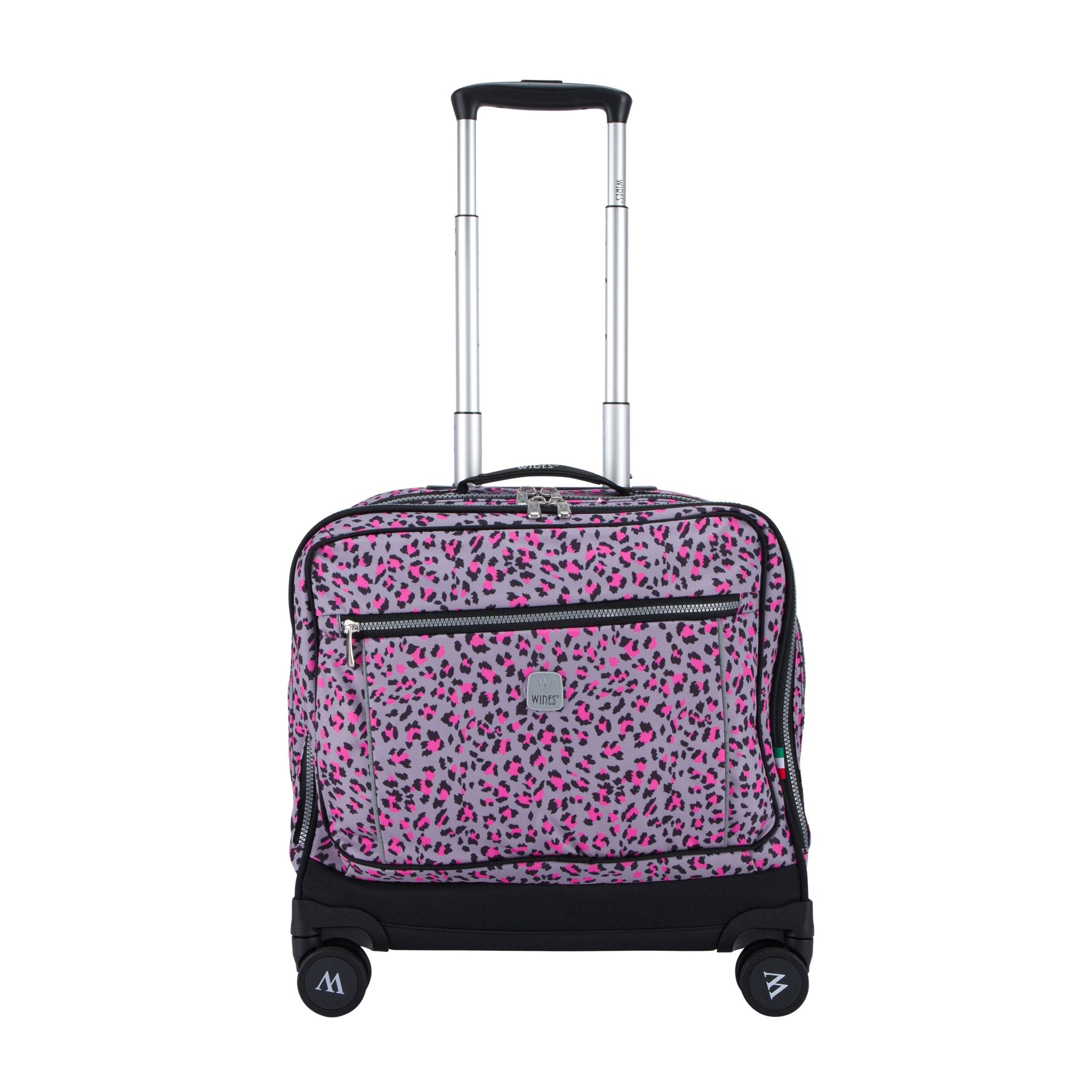 Pink Leopard School Bag Trolley Set of 4(Lunch Bag & Pencil Case)+Lunch Box