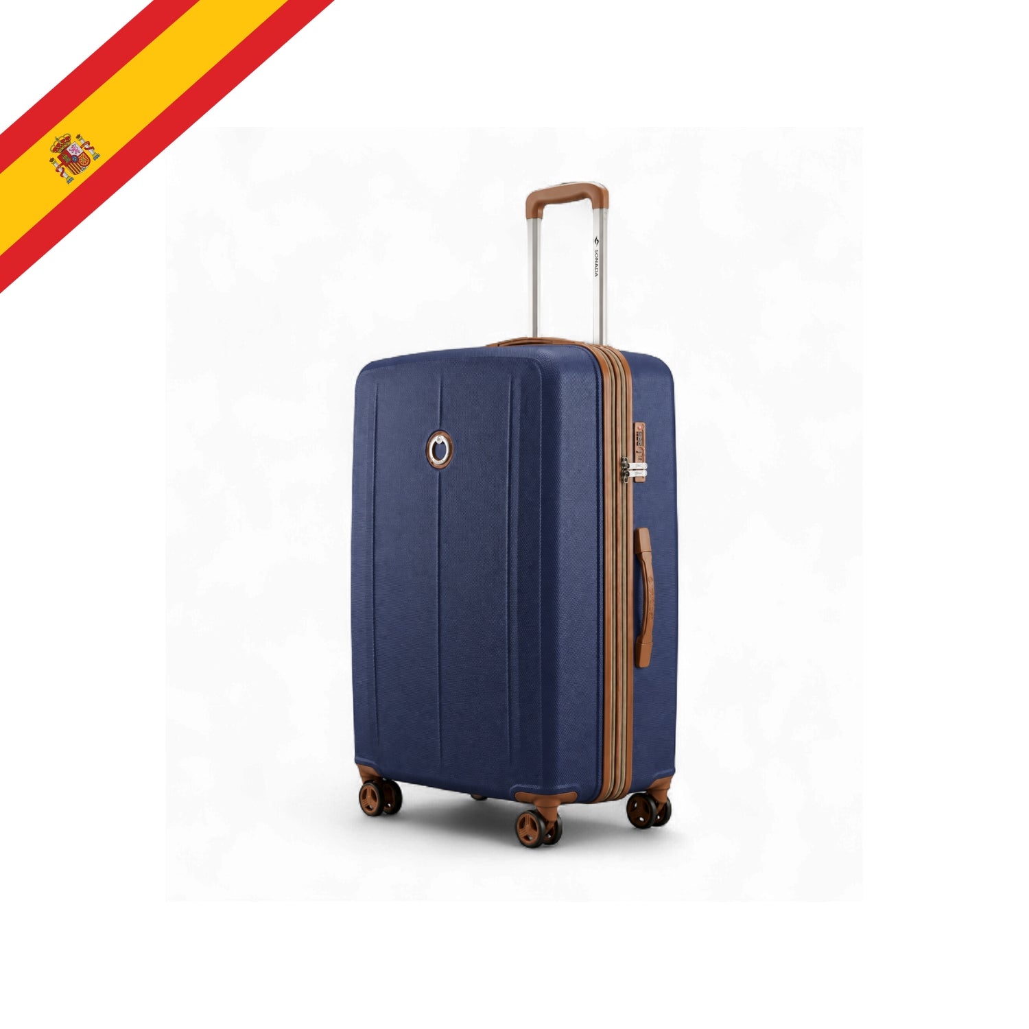 Aragon Hardside Luggage Set of 3, Navy Blue