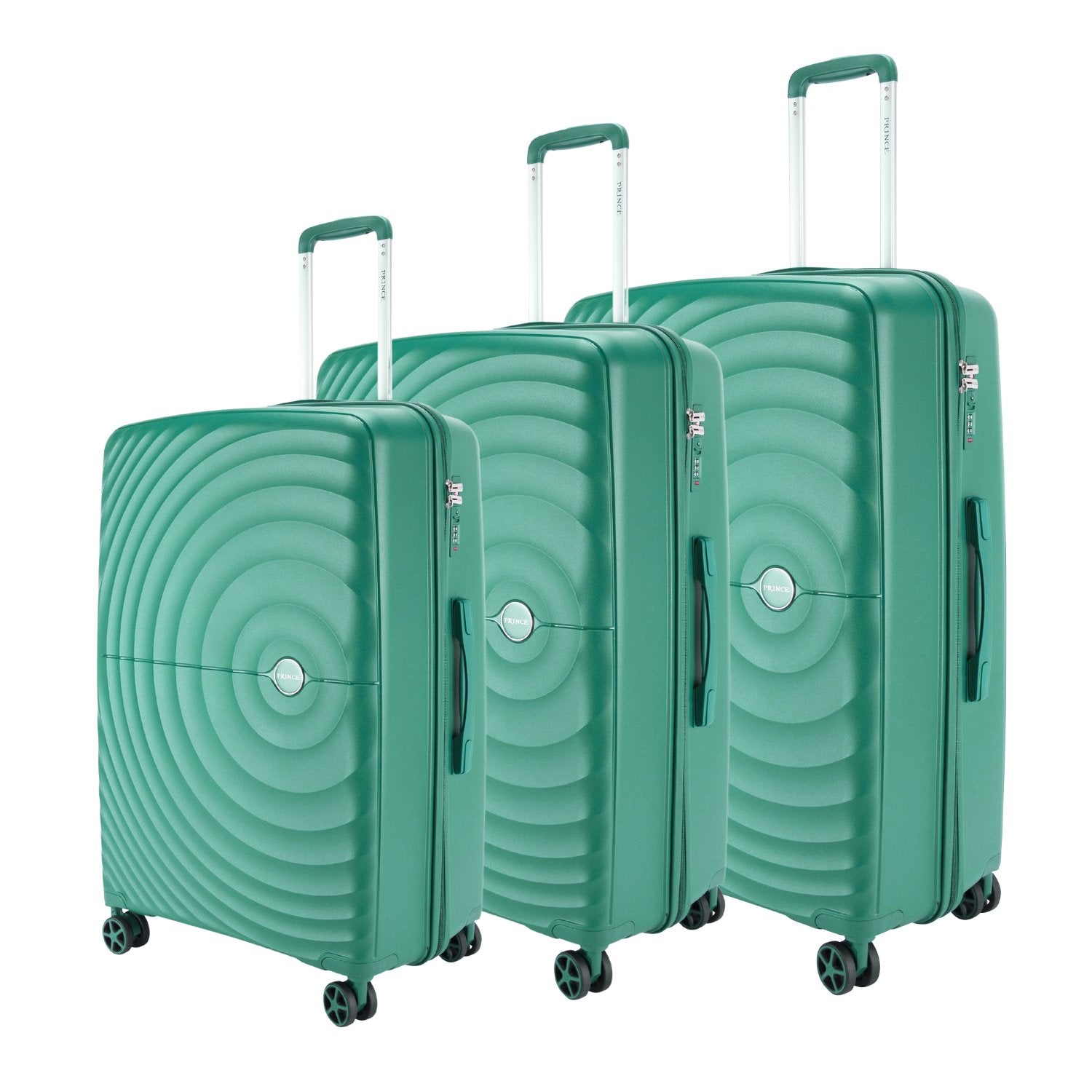 Prince Suitcase Unbreakable Set of 3-Champagne PR16709