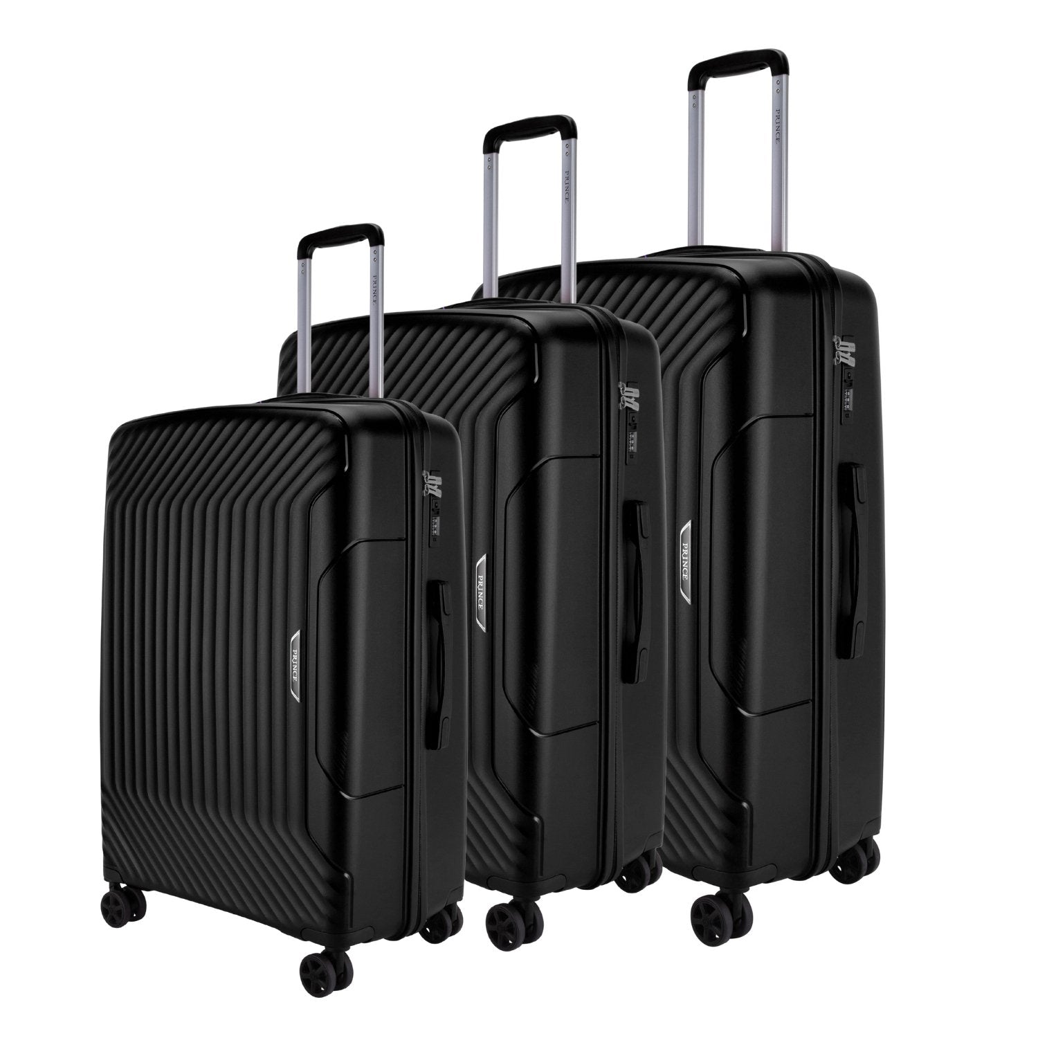 Prince Upright Suitcase Set of 3-Red