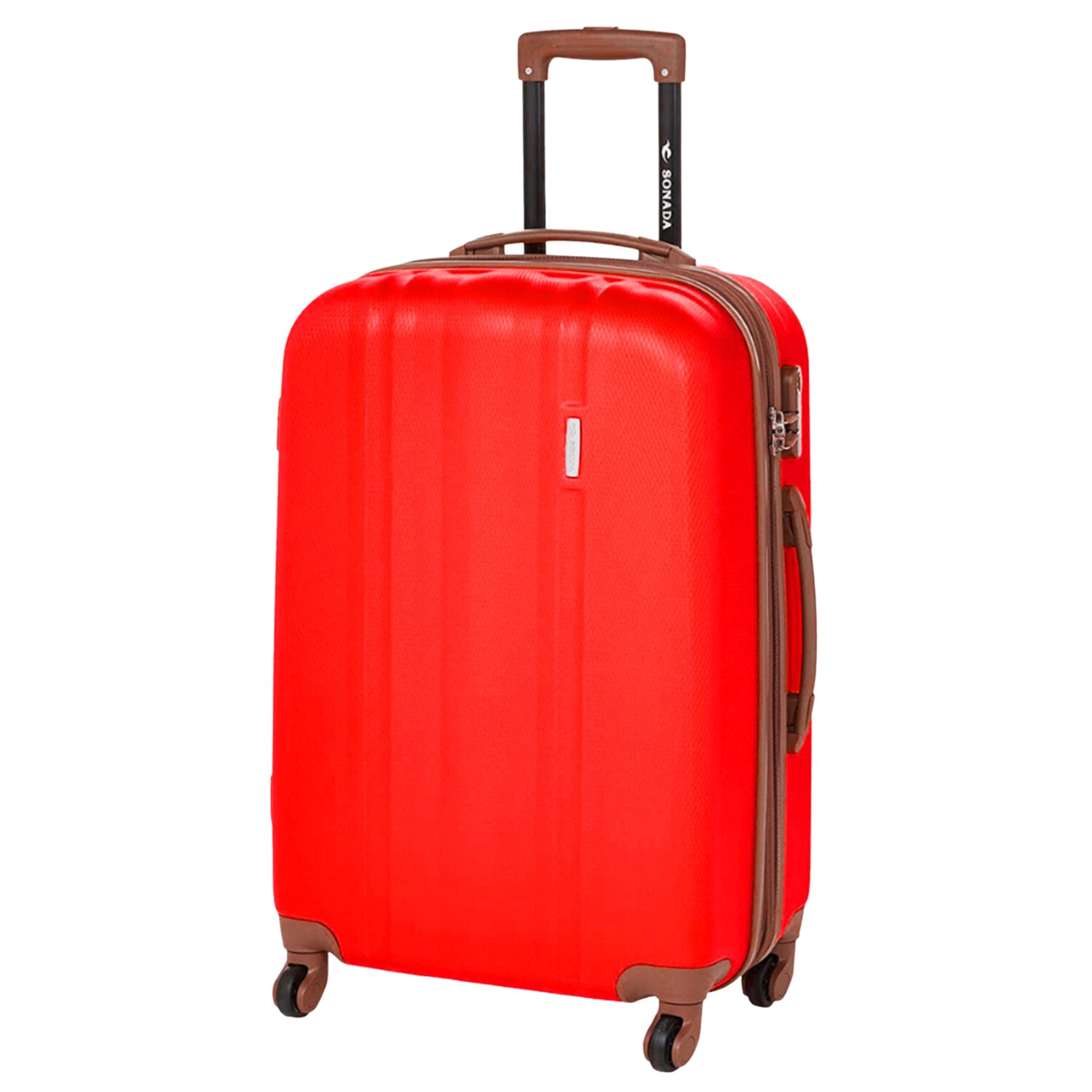 Sonada ABS Expandable Trolley Set of 3 Red