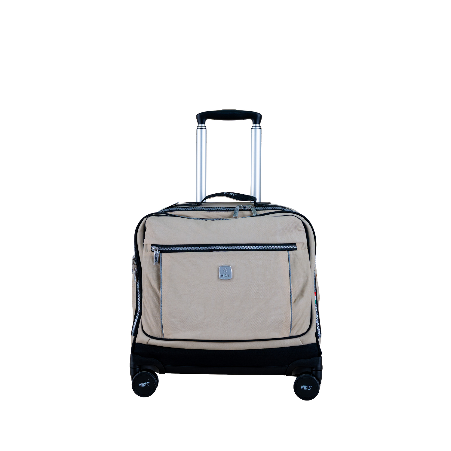 Beige 8 Wheels School Bag Trolley Set of 4(Lunch Bag & Pencil Case)+Lunch Box - MOON - Back 2 School - Wires