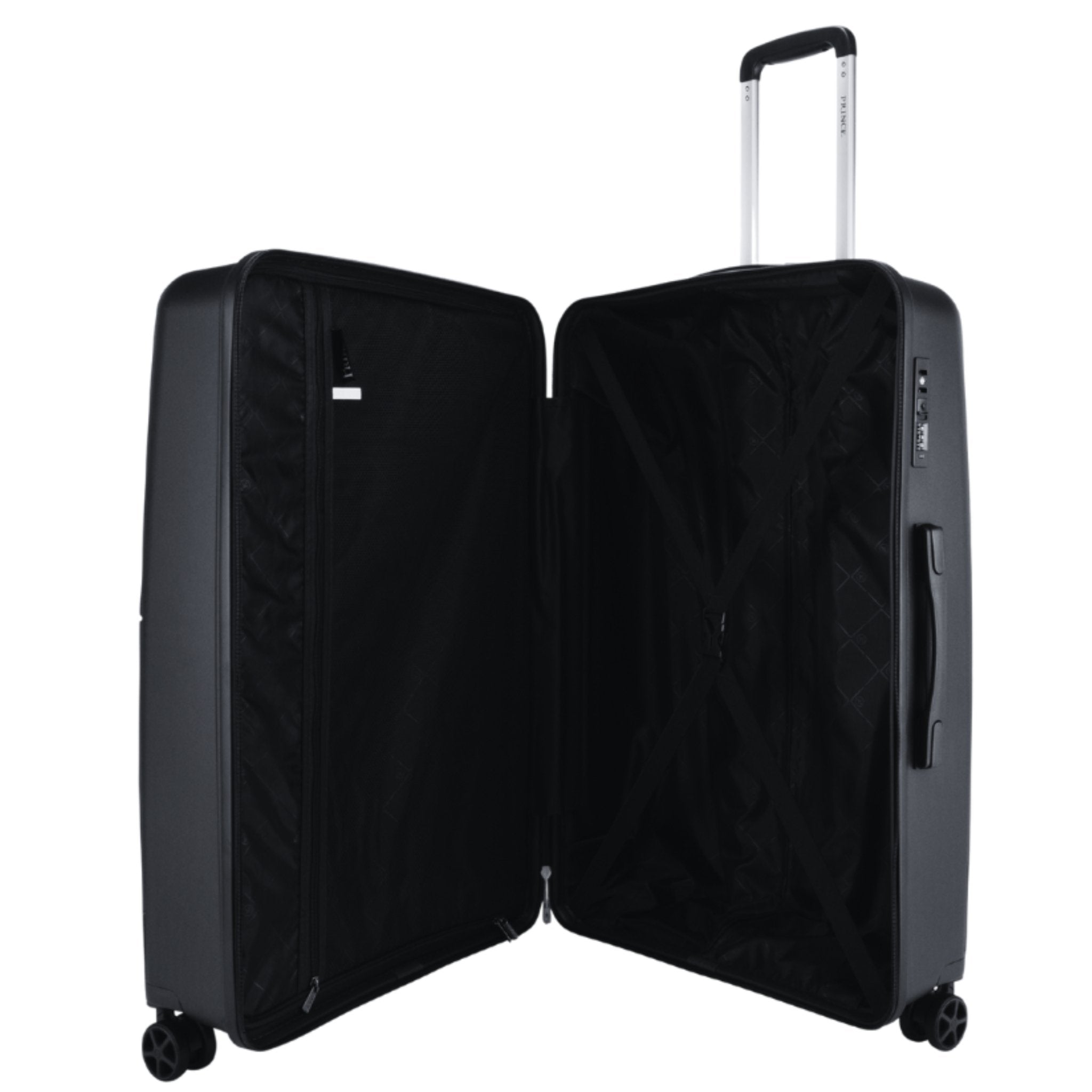 Prince Hardside Suitcase Set of 3-Black