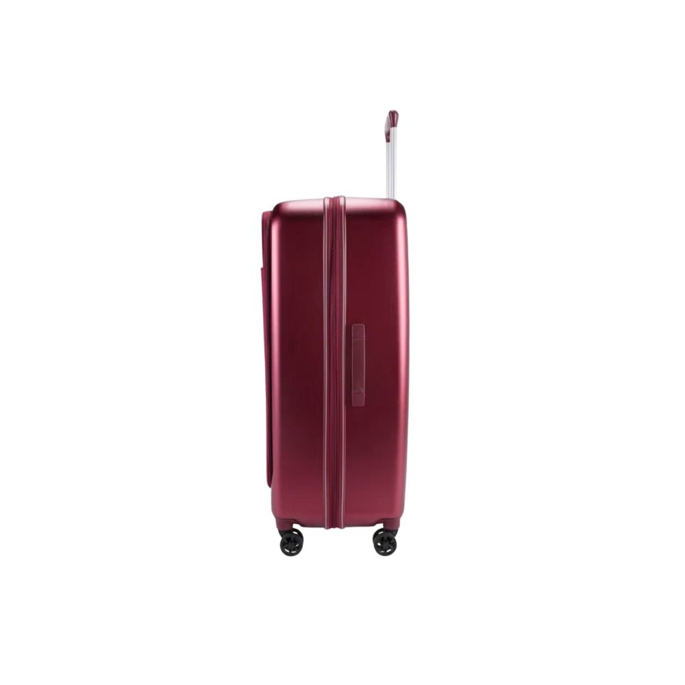 Pierre Cardin Hybrid Suitcase Set of 3, Hard Case with Front Soft Pocket in Red