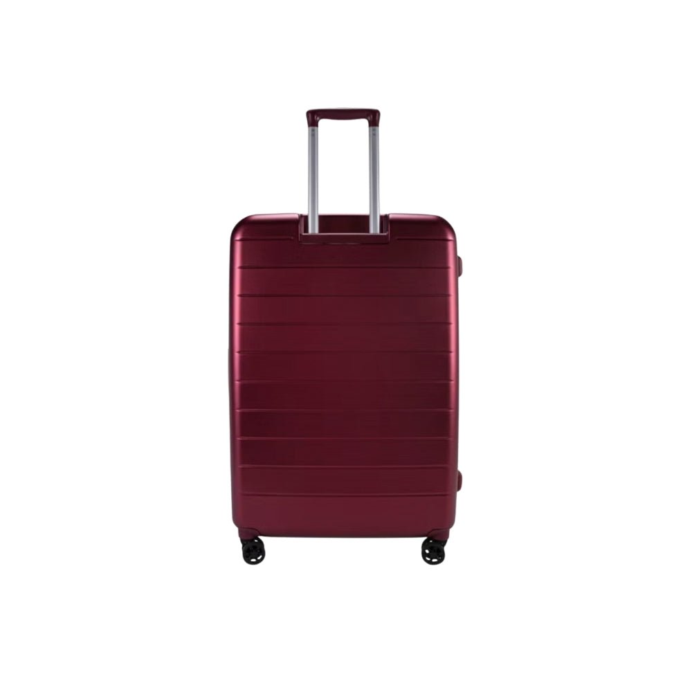 Pierre Cardin Hybrid Suitcase Set of 3, Hard Case with Front Soft Pocket in Red