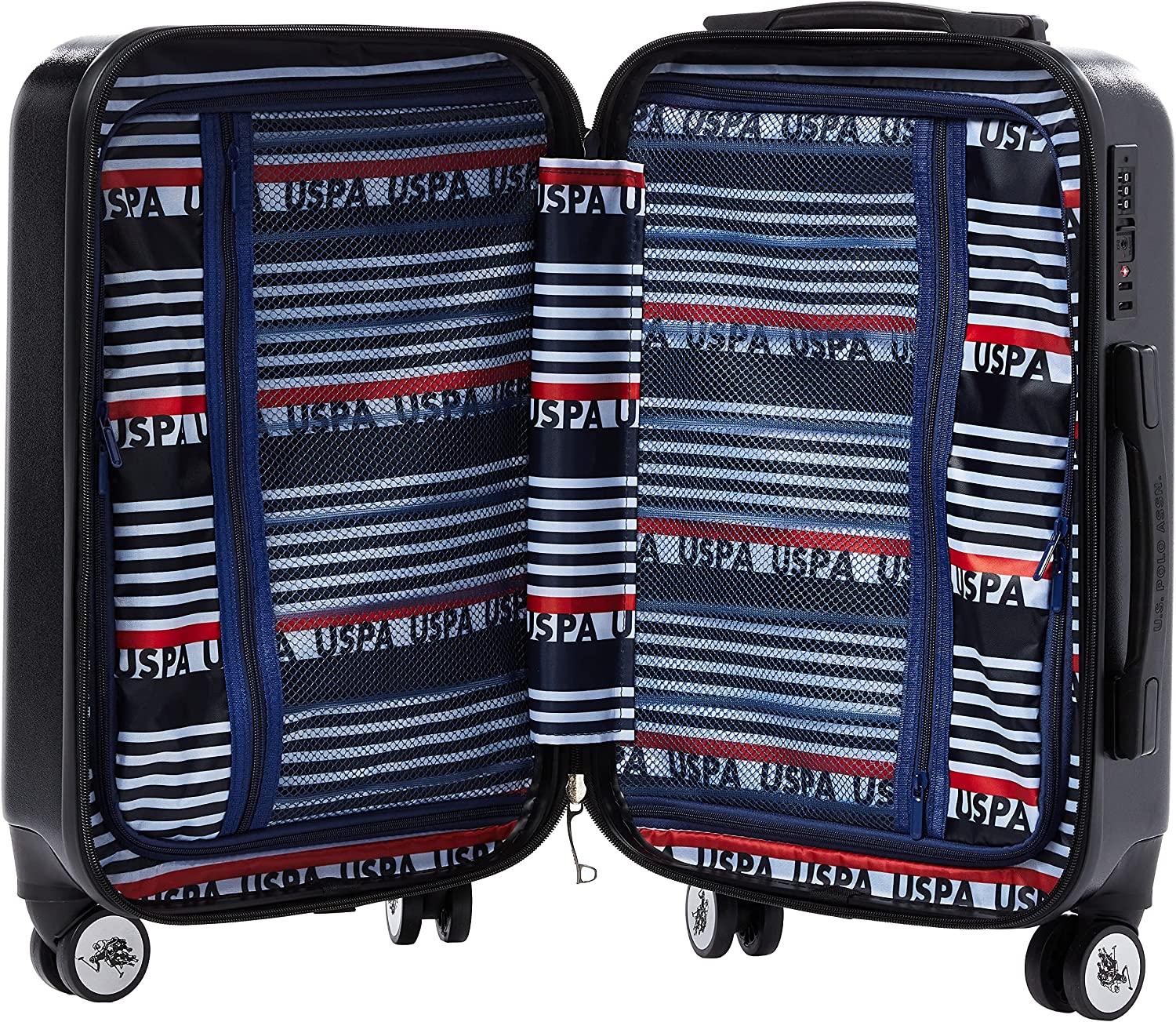 U.S POLO ASSN Hardsuitcase Large Black - MOON - Luggage & Travel Accessories - US POLO