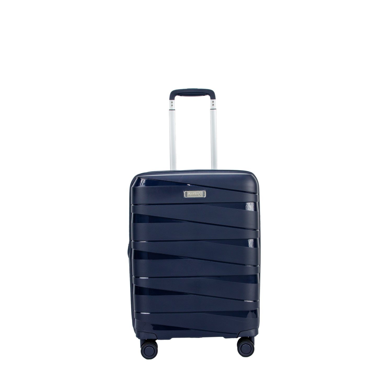 Antler Nova Unbreakable Set of 4 Suitcases, Grey Blue