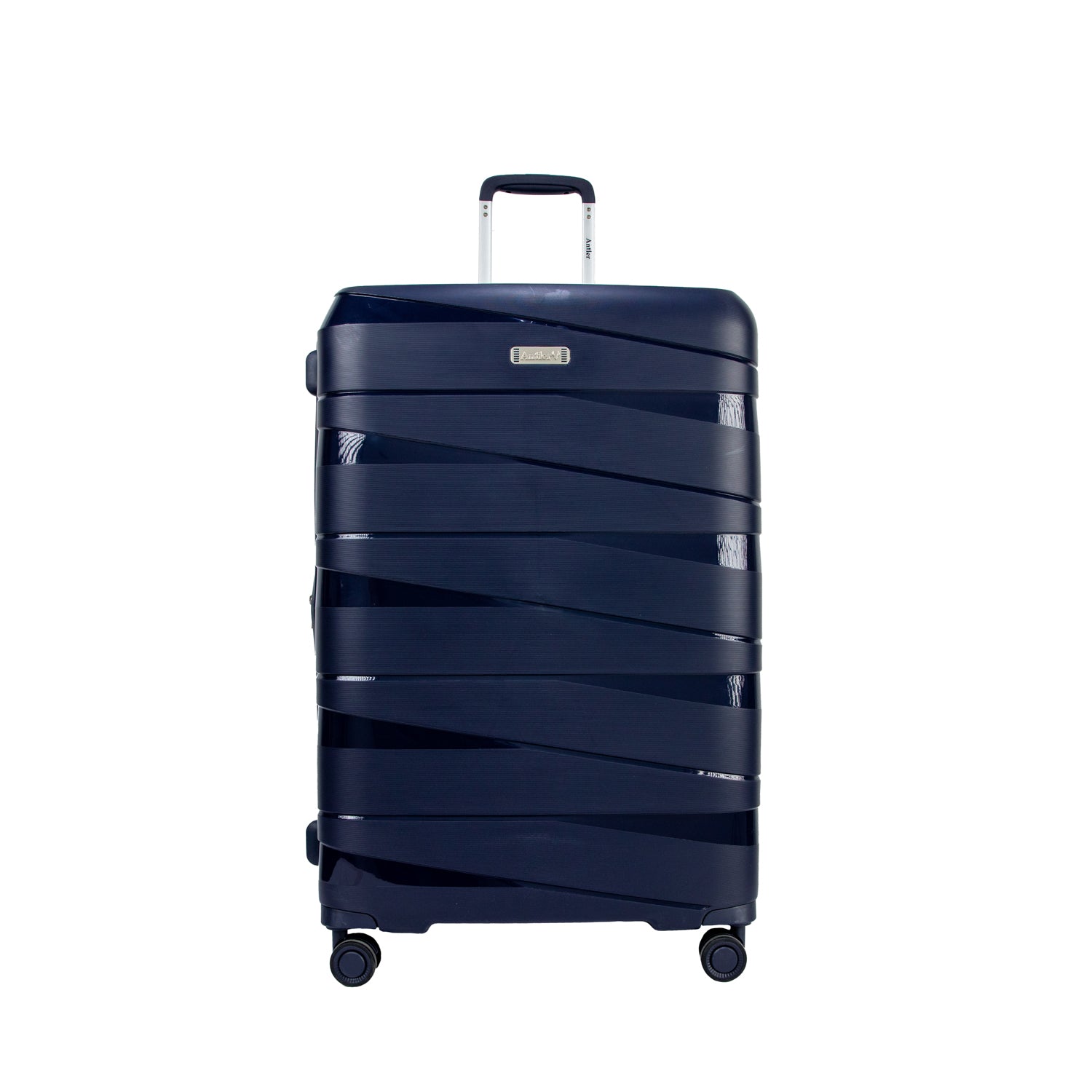 Antler Nova Unbreakable Set of 4 Suitcases, Grey Blue