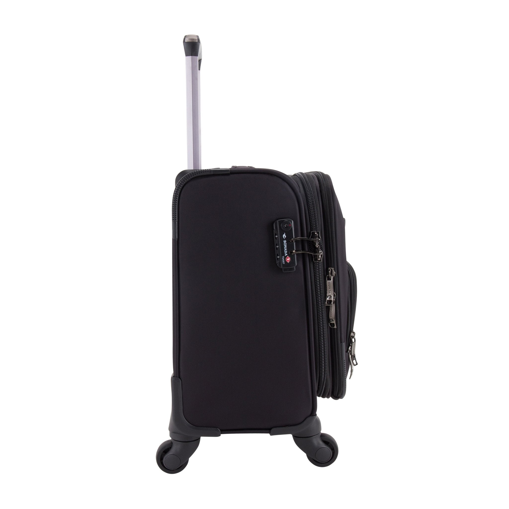 Nylon Office Bag Roller Cases,CA95049-17-Black - MOON