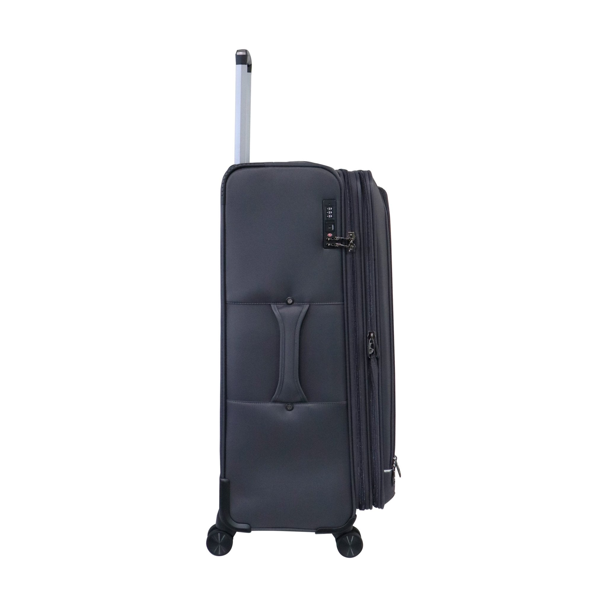 Pierre Cardin Gallen Suitcase Trolley Set of 3 - Black