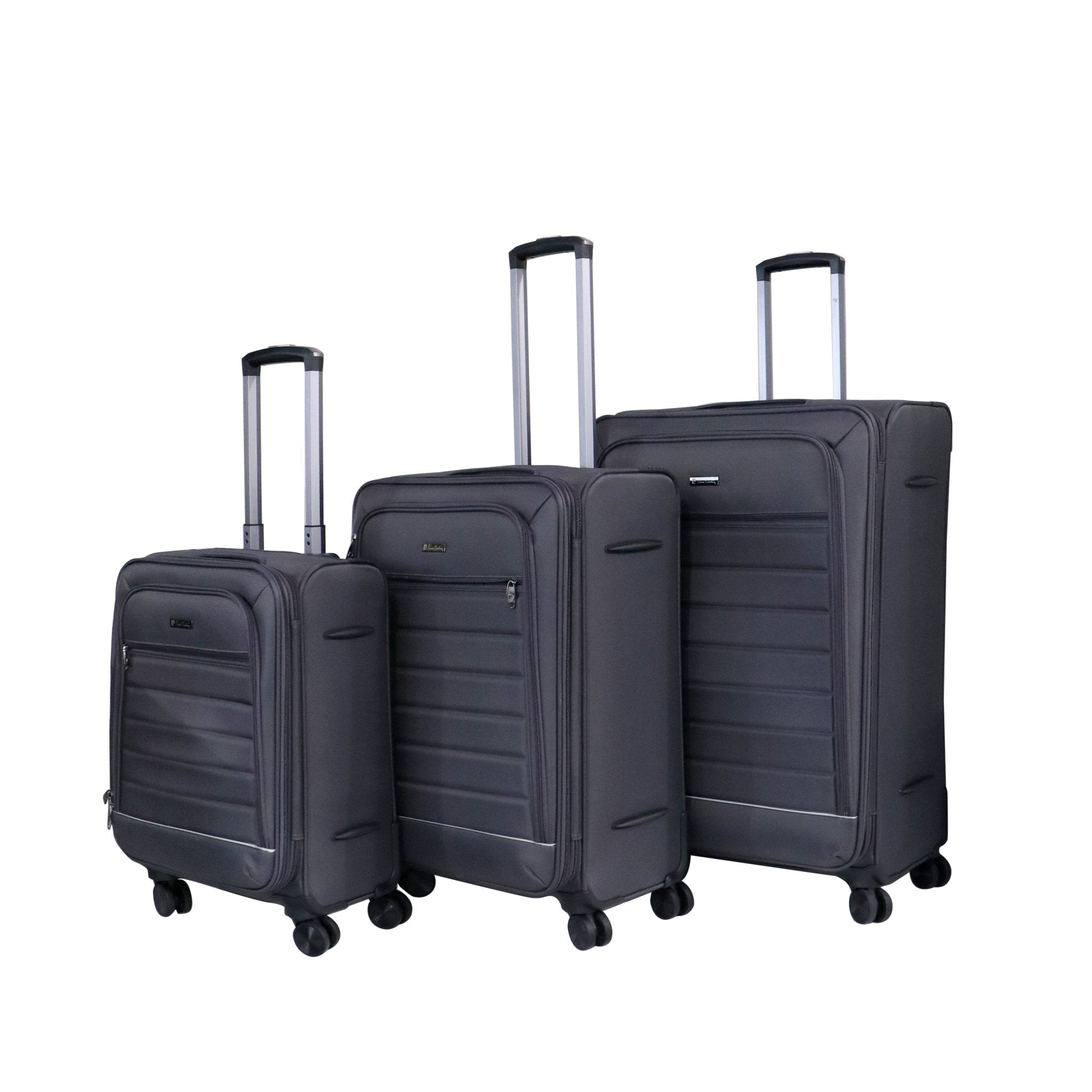 Gallen Softside Trolley Set of 3 - Black