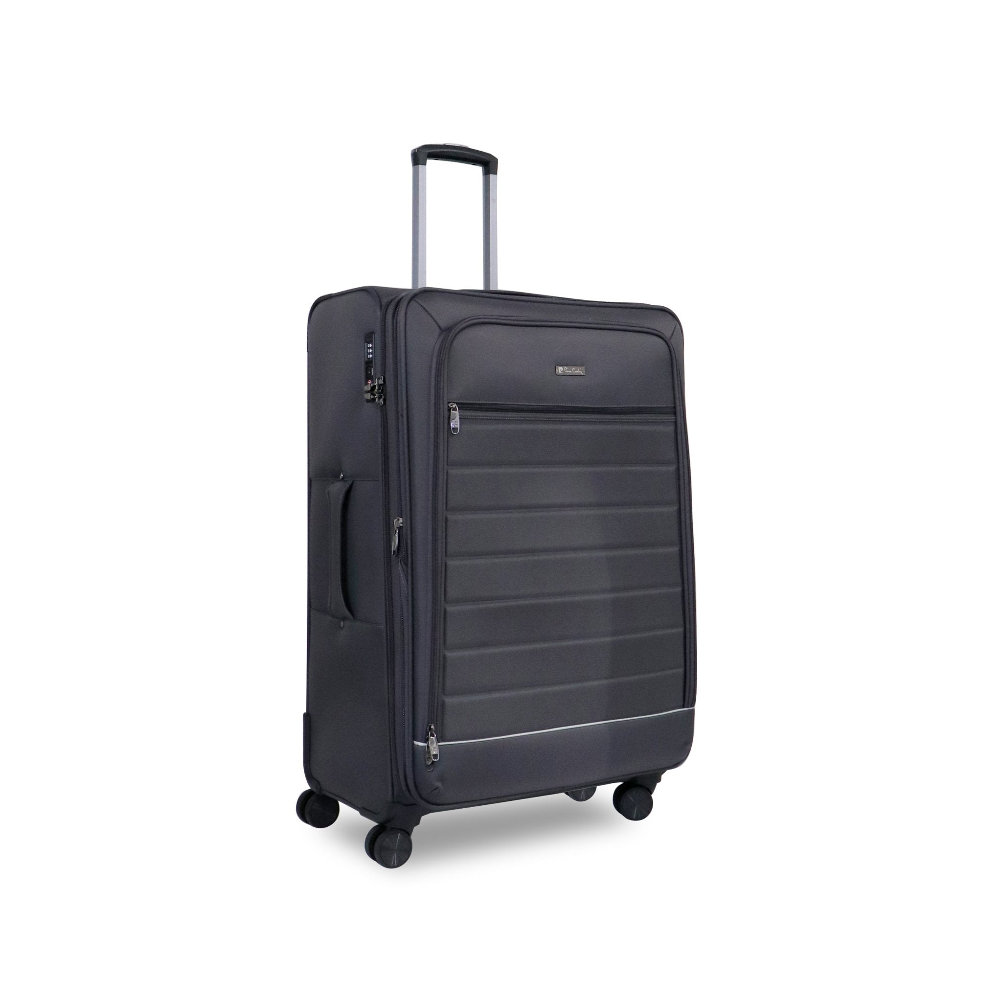 Pierre Cardin Gallen Suitcase Trolley Set of 3 - Black