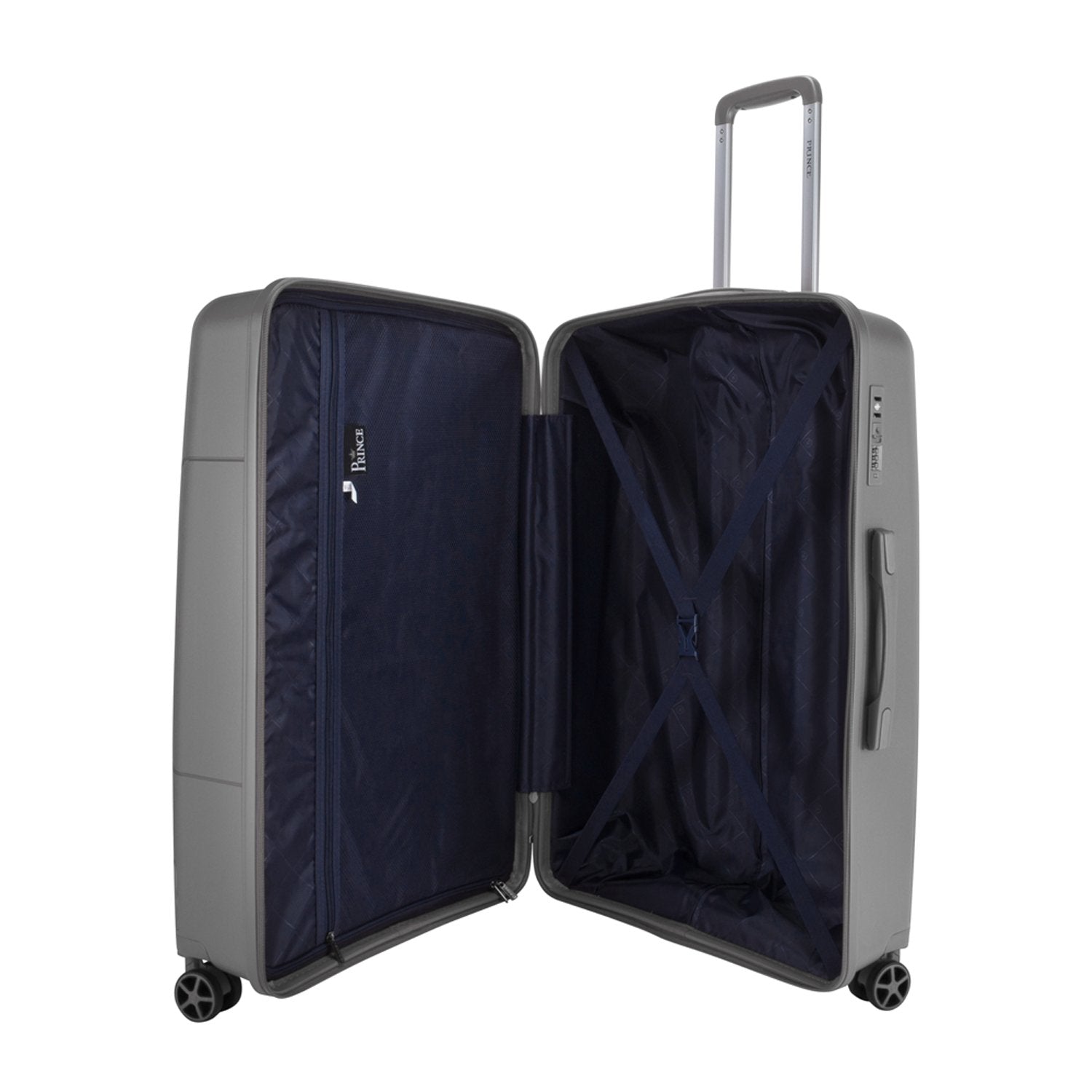 Prince Upright Suitcase Set of 3-Grey