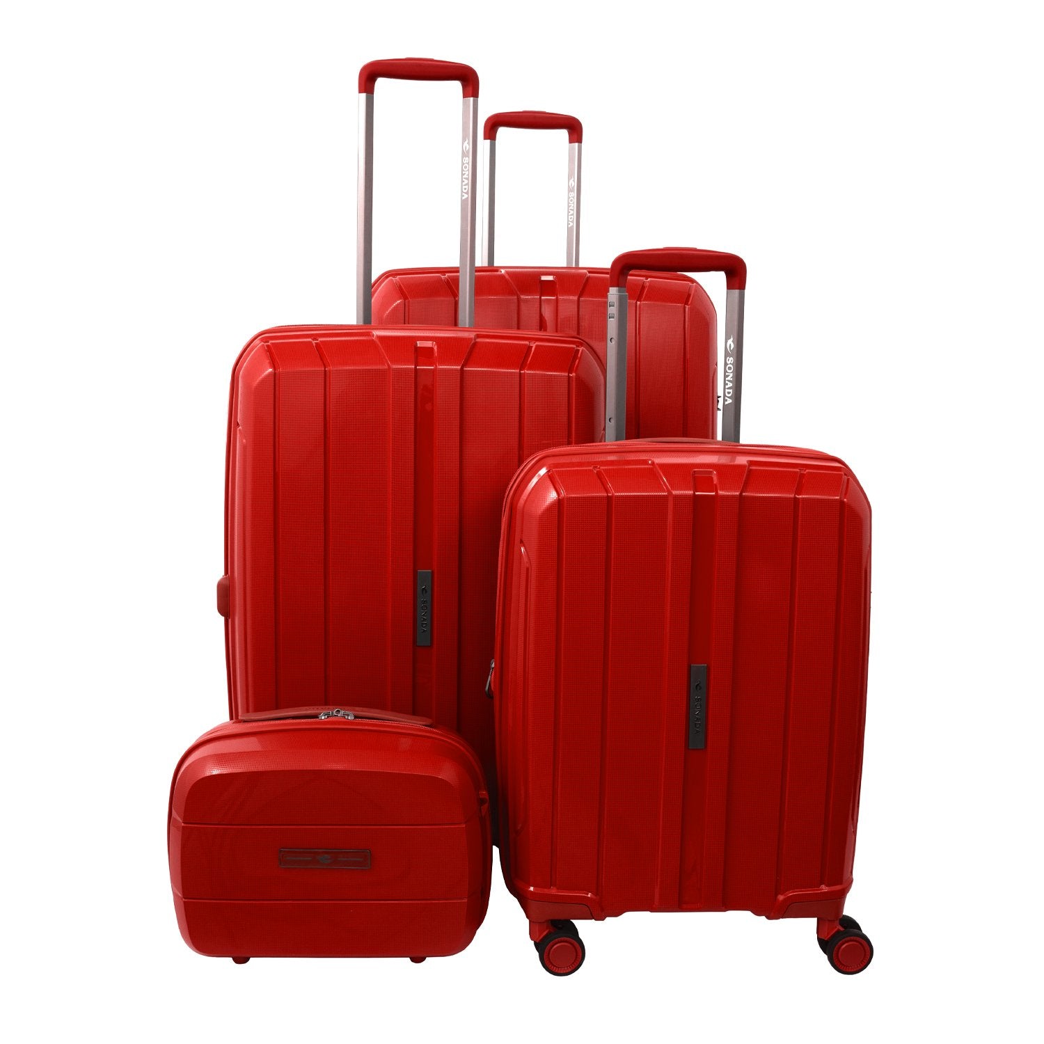 Sonada Hardcase Trolly Set of 4- Rose Gold