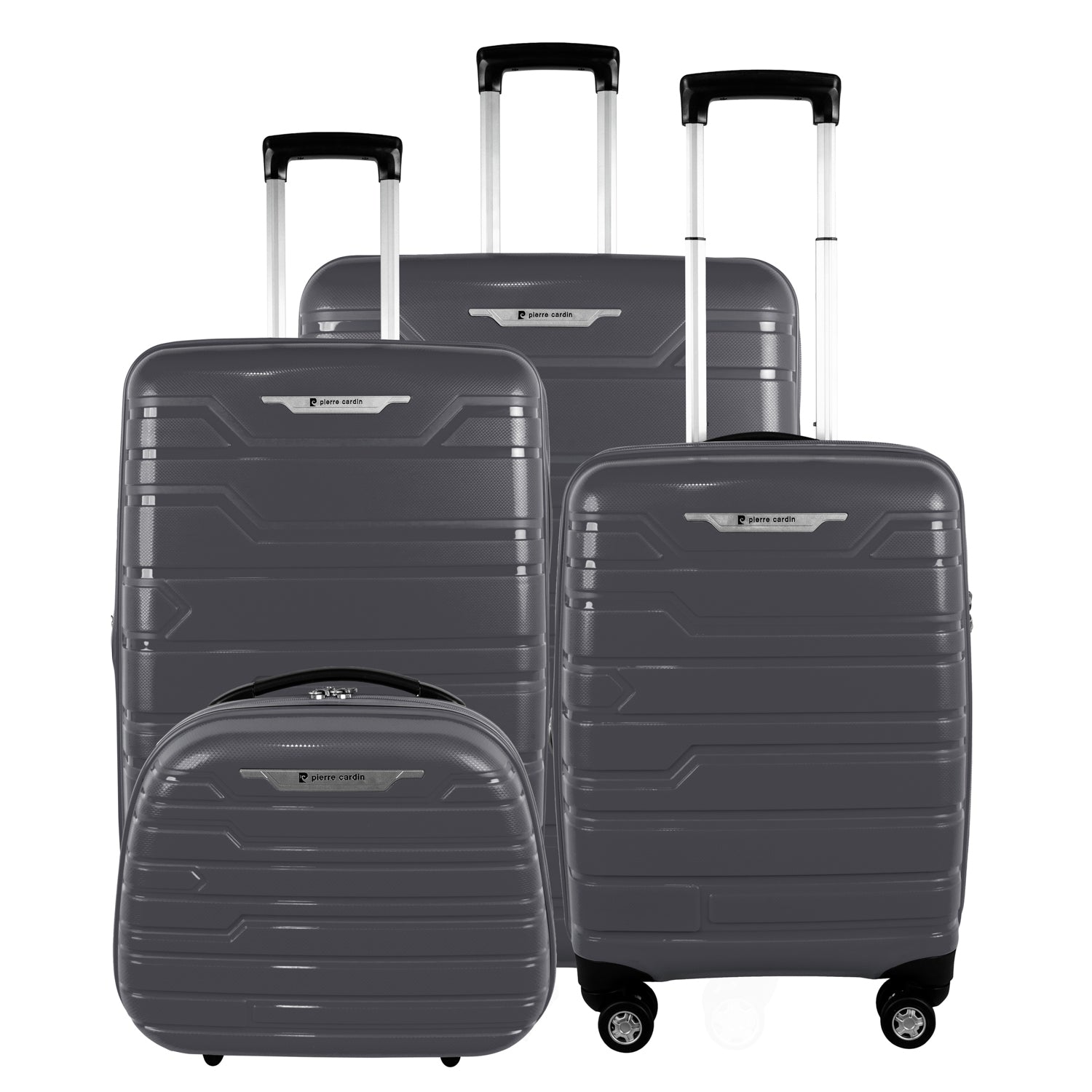 Pierre Cardin Wels Hardcase Trolley Set of 4- Navy PC86307