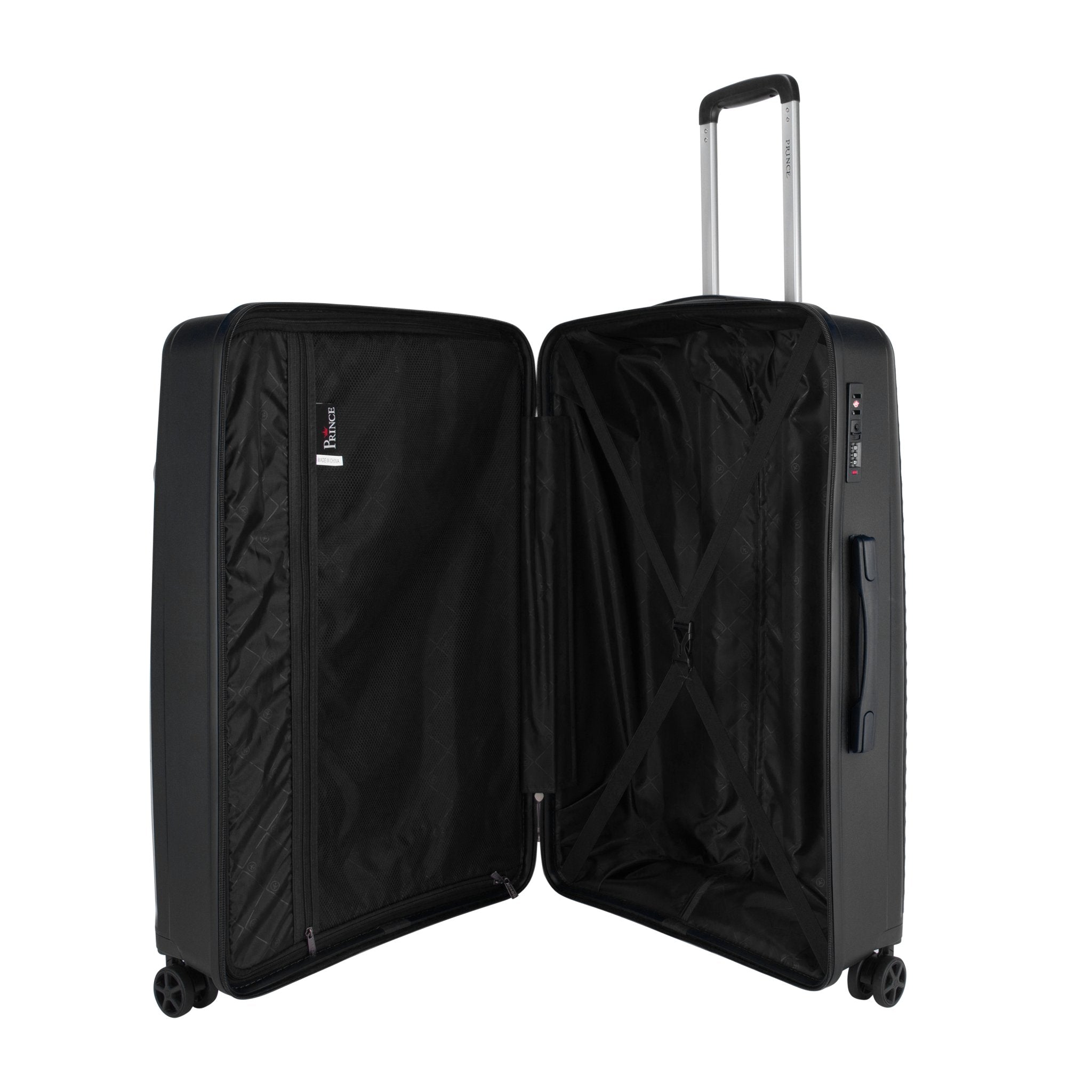 Prince Upright Suitcase Set of 3-Black