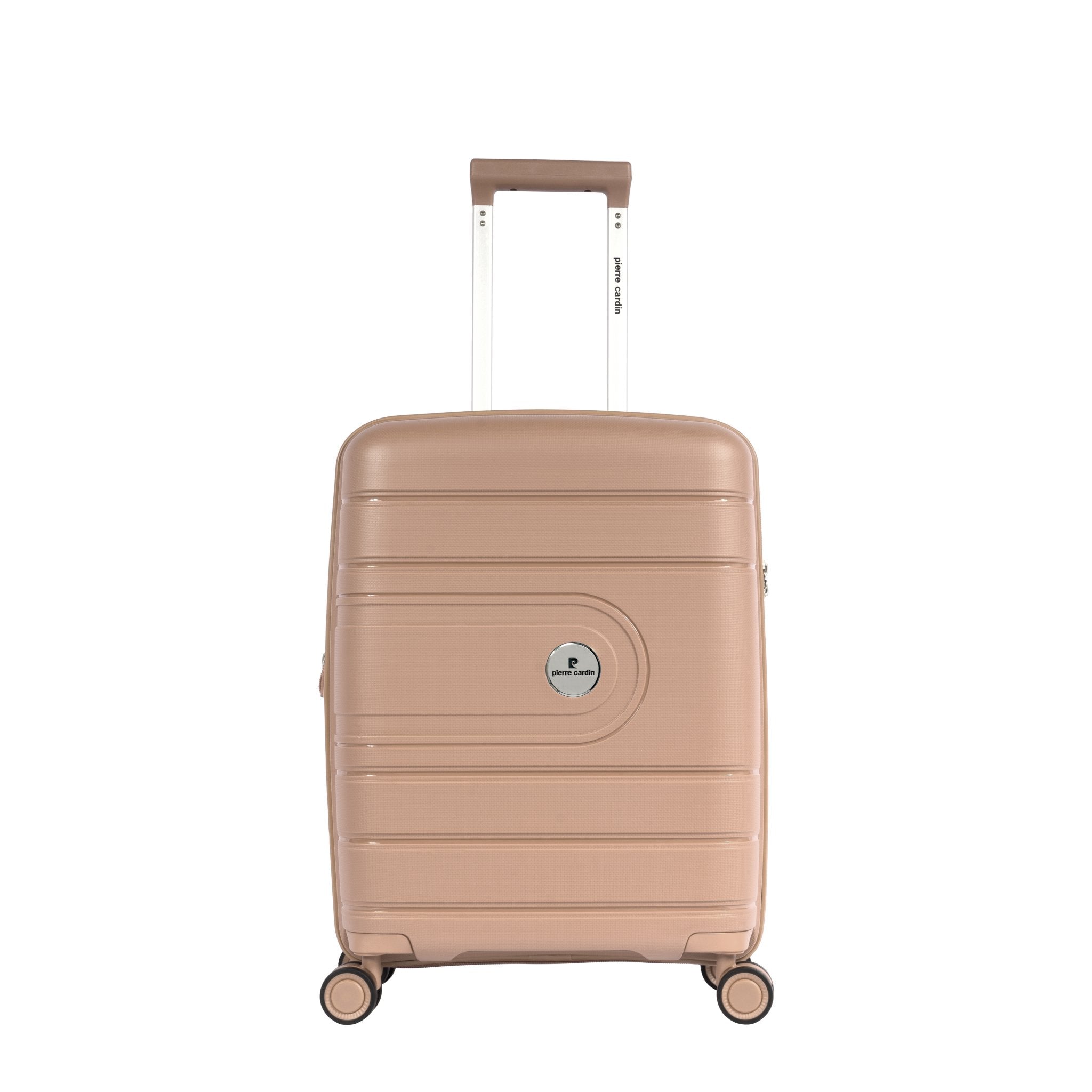 Pierre Cardin Upright Flexible/Hardcase Trolley Set of 4, Rose Gold