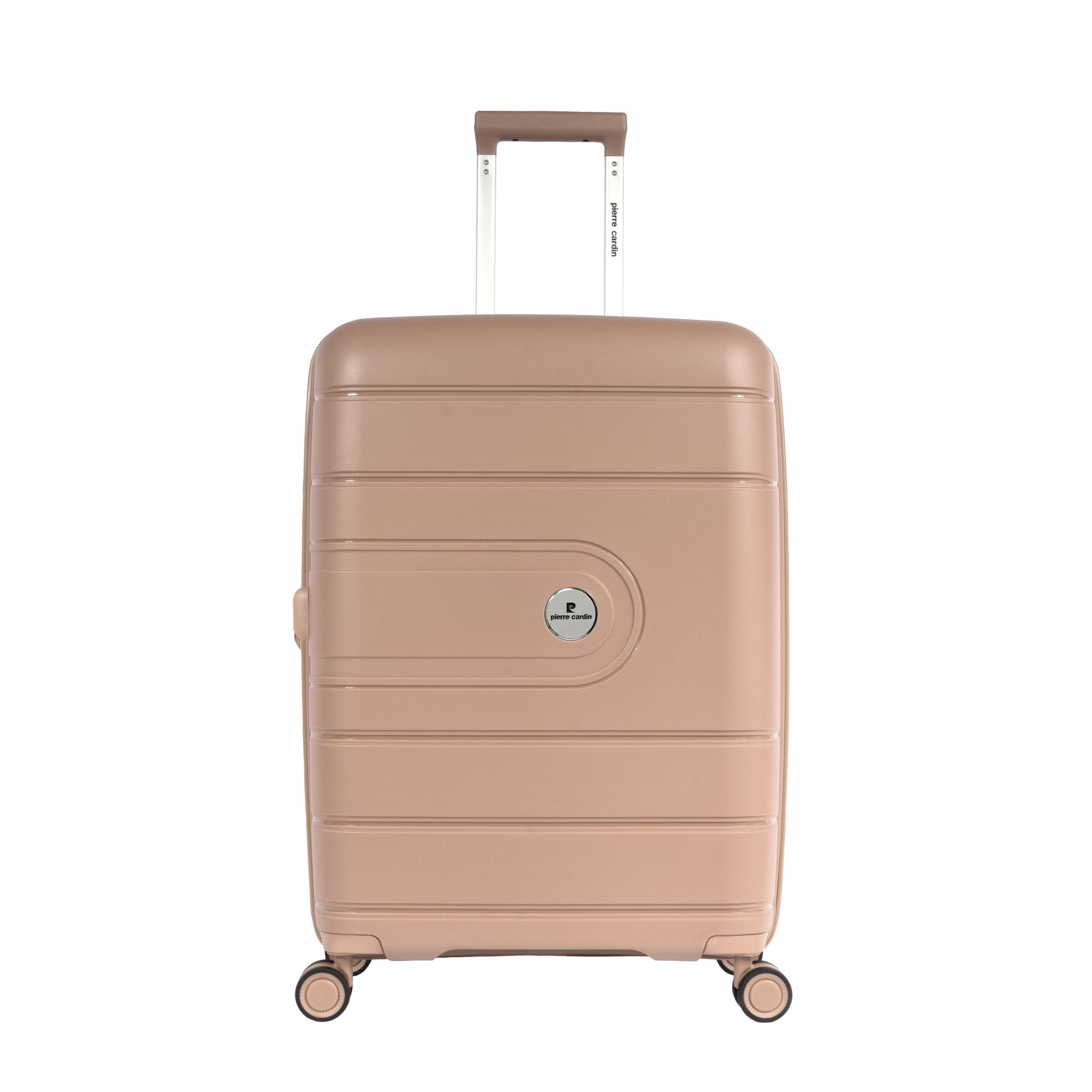 Pierre Cardin Upright Flexible/Hardcase Trolley Set of 4, Rose Gold