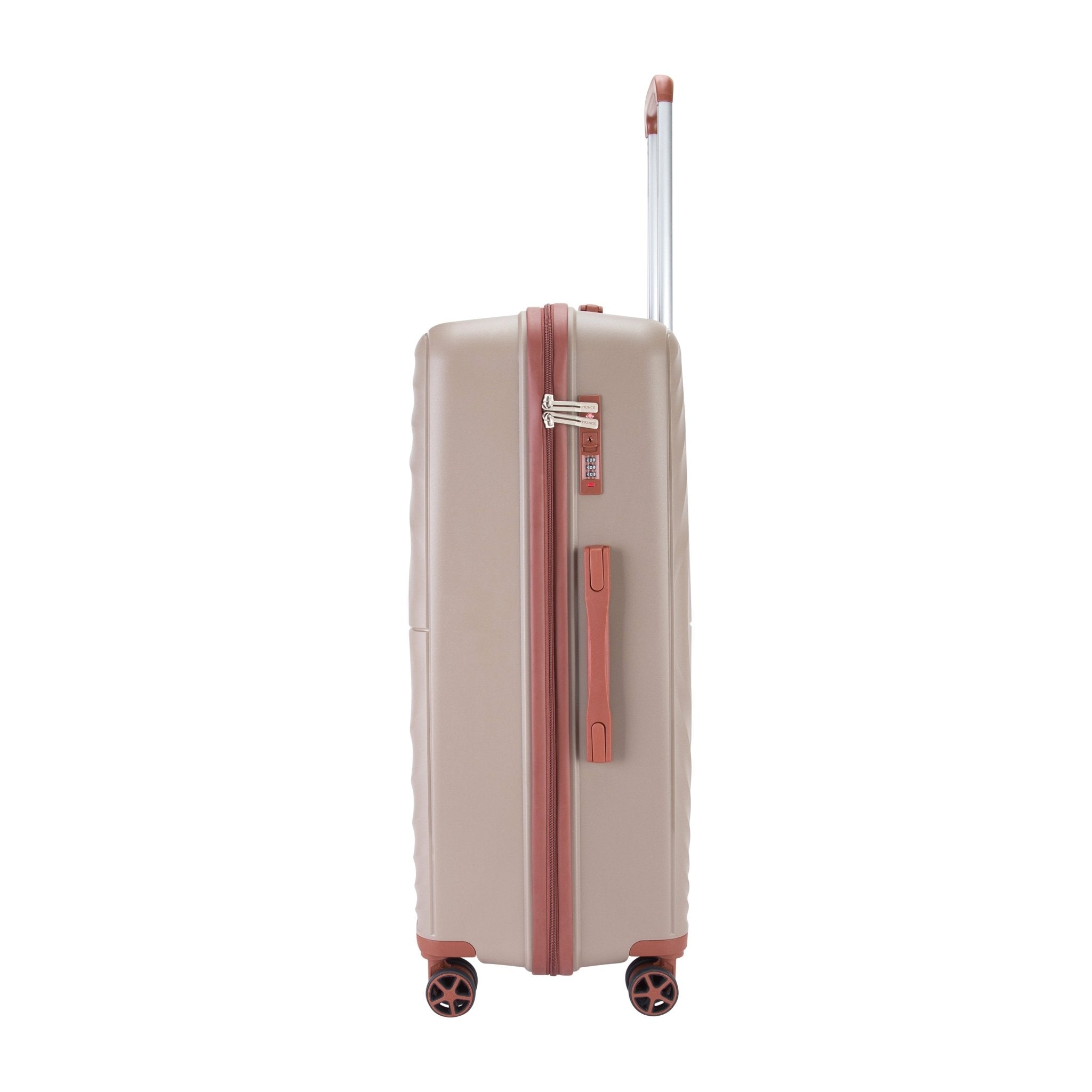 Prince Suitcase Unbreakable Set of 3-Champagne PR16709