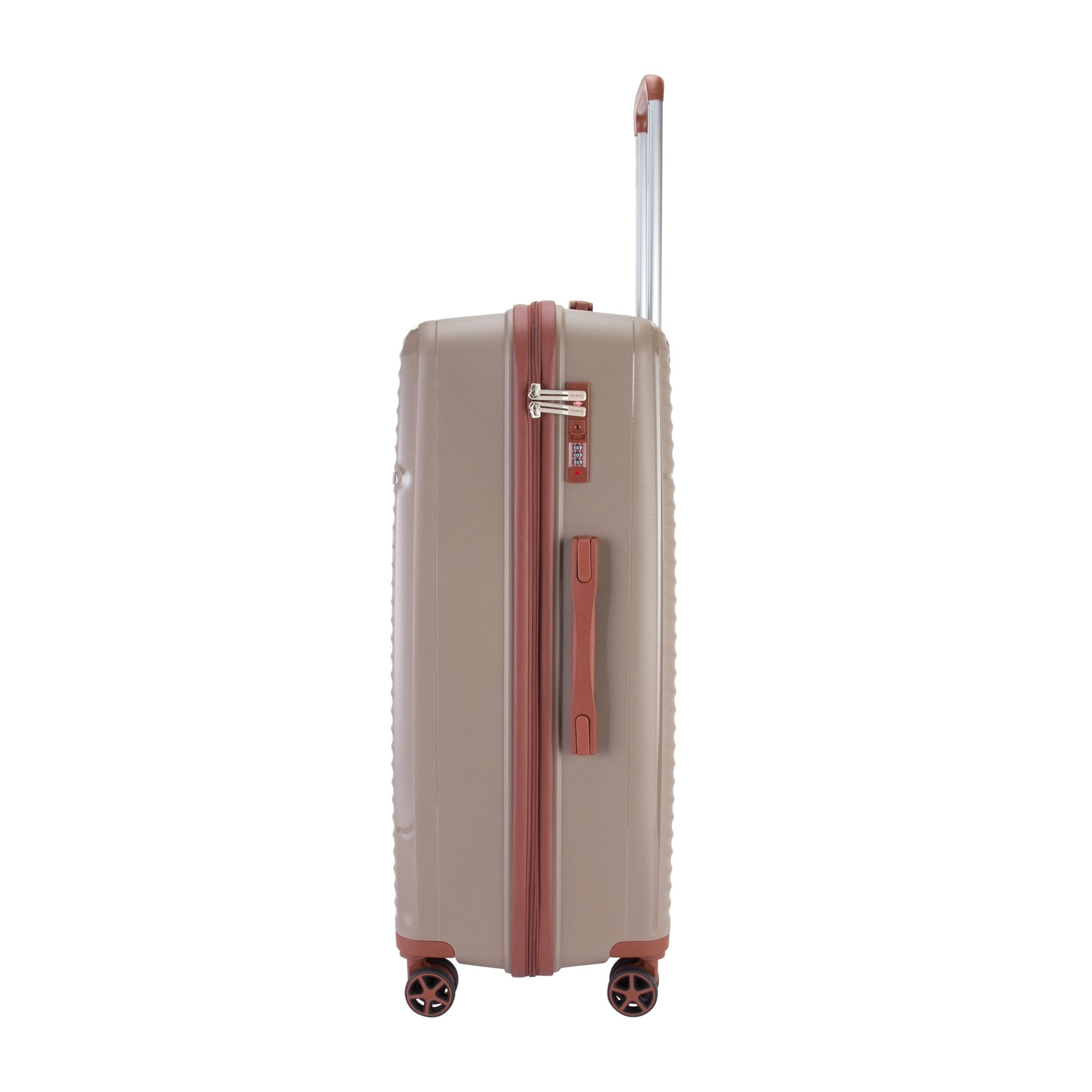 Prince Suitcase Unbreakable Set of 3-Champagne PR16710