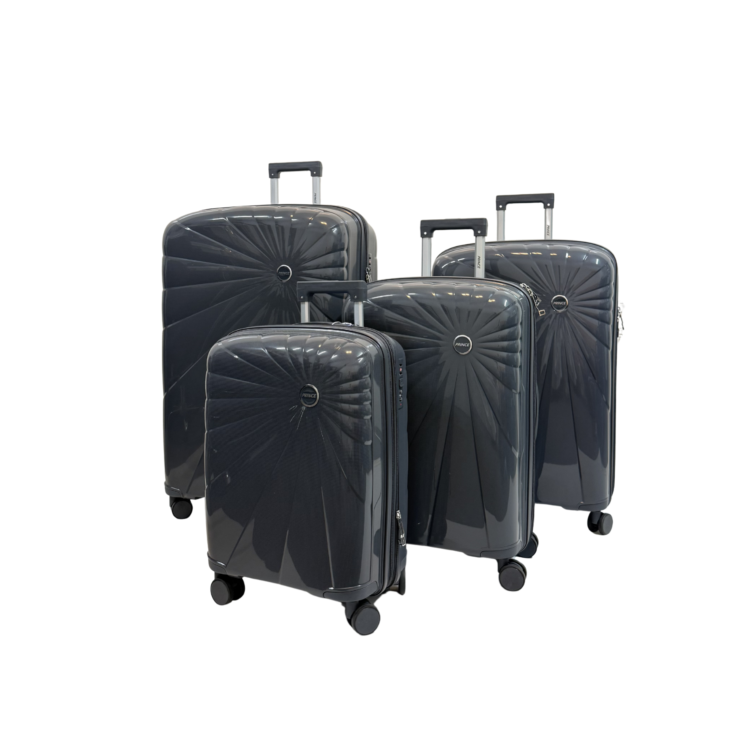 Prince Hardside Suitcase Set of 4- Blue