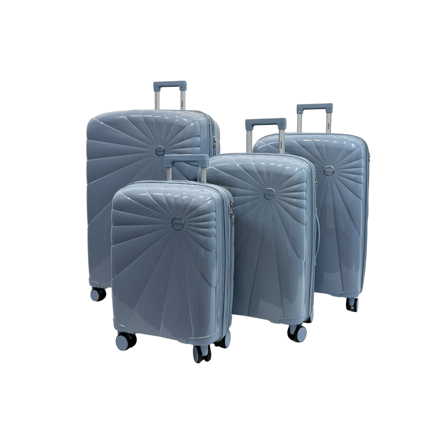 Prince Hardside Suitcase Set of 4- Blue