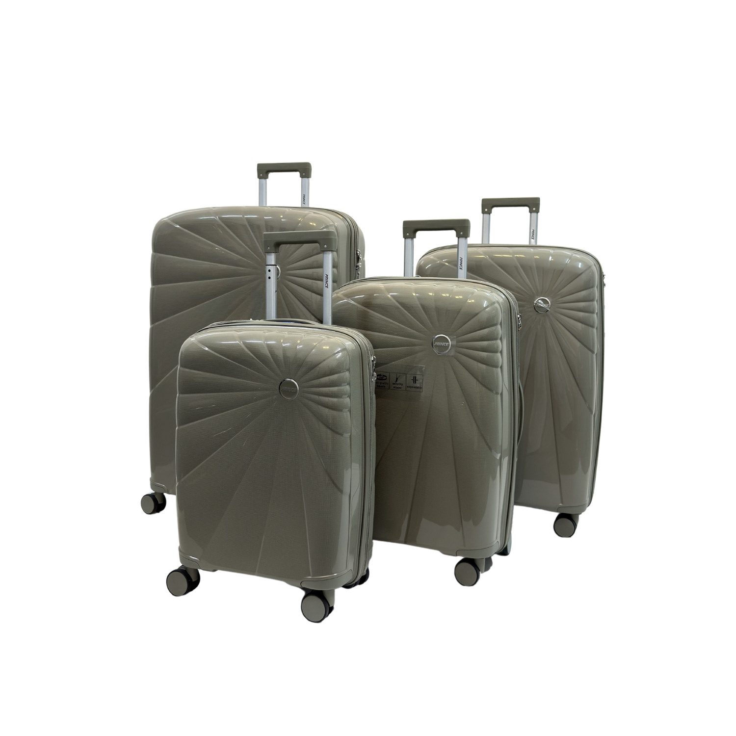 Prince Hardside Suitcase Set of 4- Blue